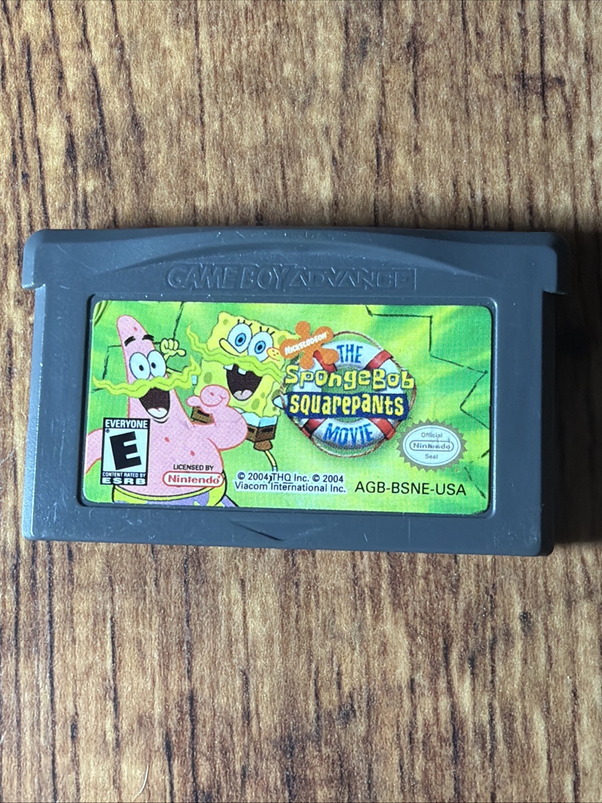 SpongeBob SquarePants: The Movie (Nintendo Game Boy Advance, 2004) Cart Only