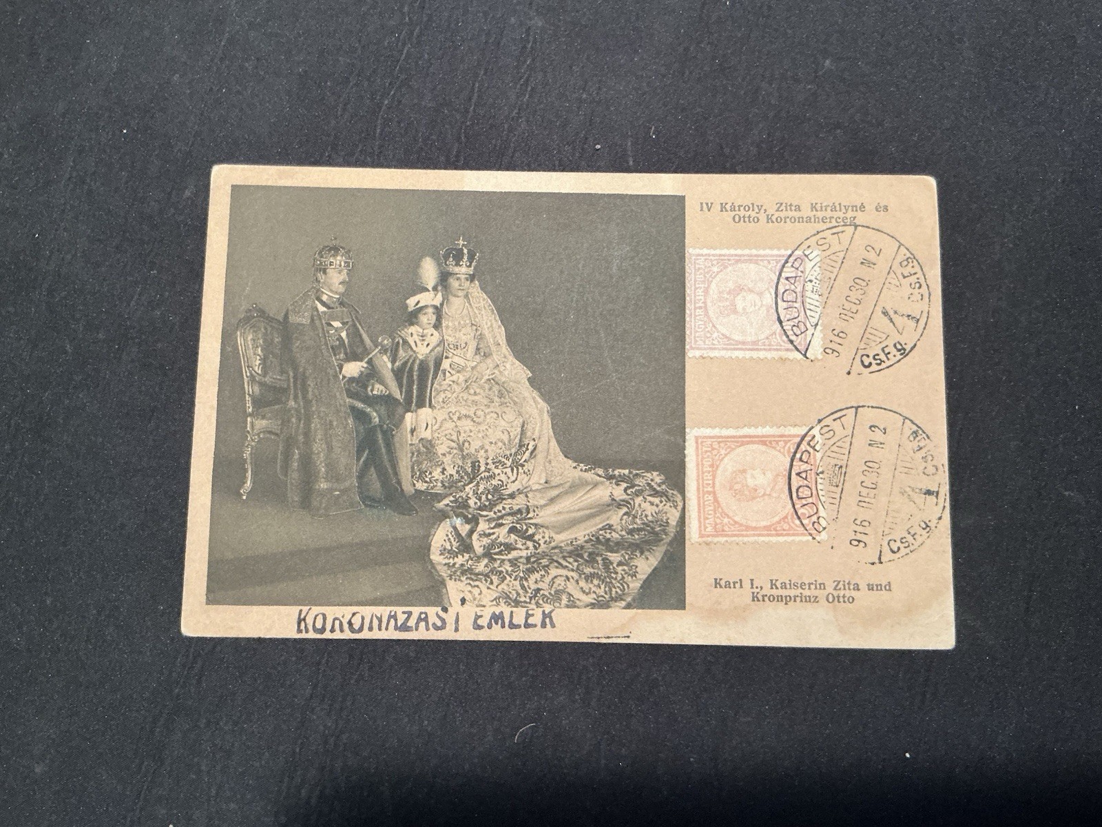 VIntage Postcard - Emperor Karl I of Austria, Empress Zita of Bourbon-Parma,1916