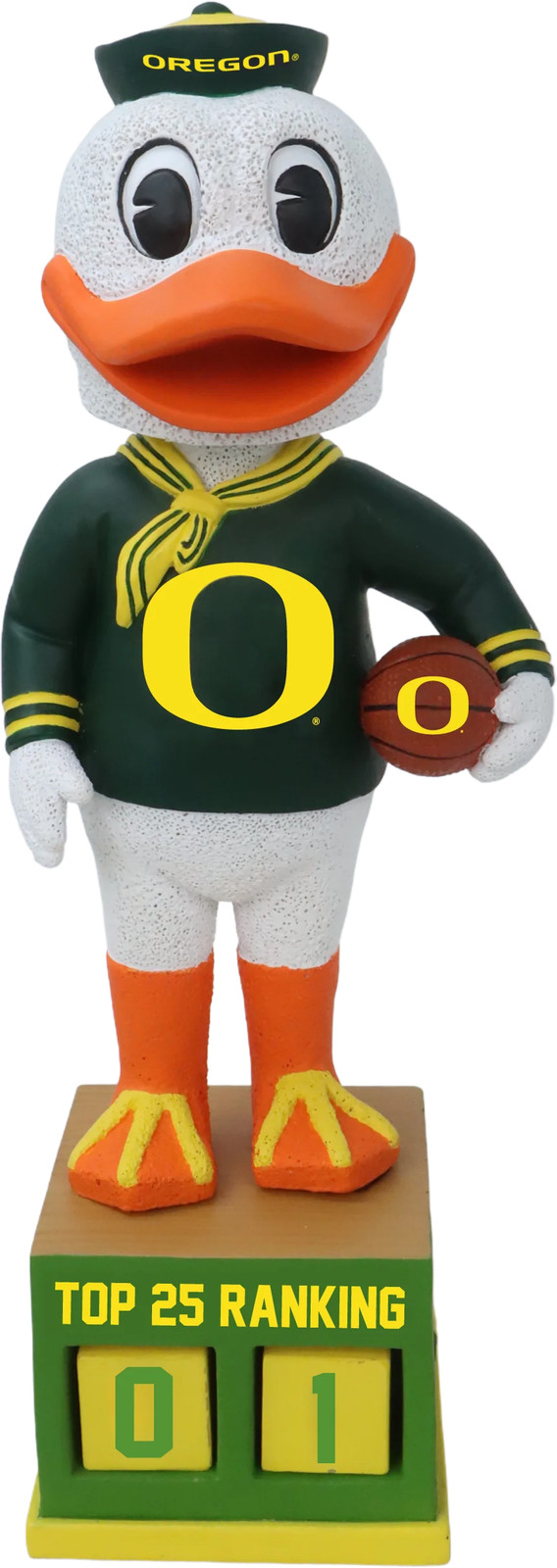 The Oregon Duck Oregon Ducks Basketball Top 25 Ranking Tracker Bobblehead
