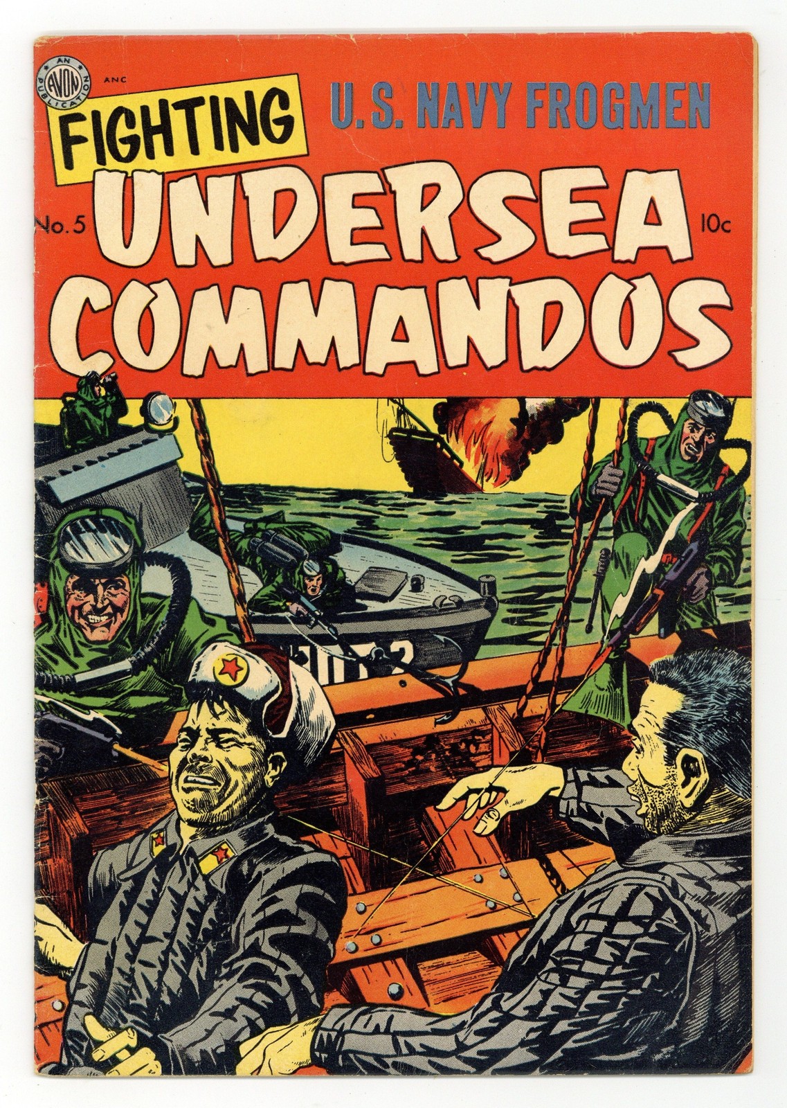 Fighting Undersea Commandos #5 VG+ 4.5 1953