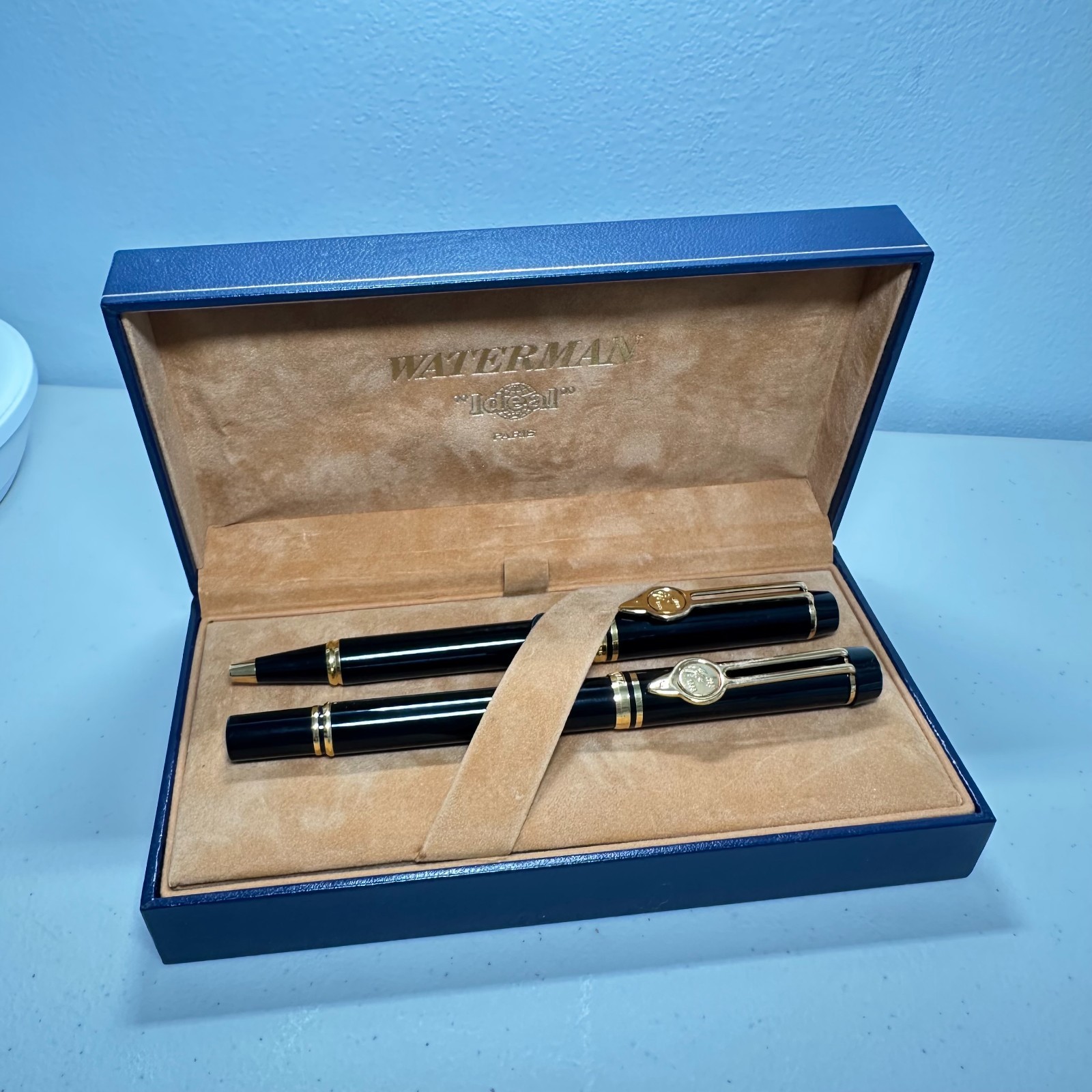 RARE Waterman Le Man 200 Fountain Pen & Ballpoint Set Bicentennial Allianz 100yr