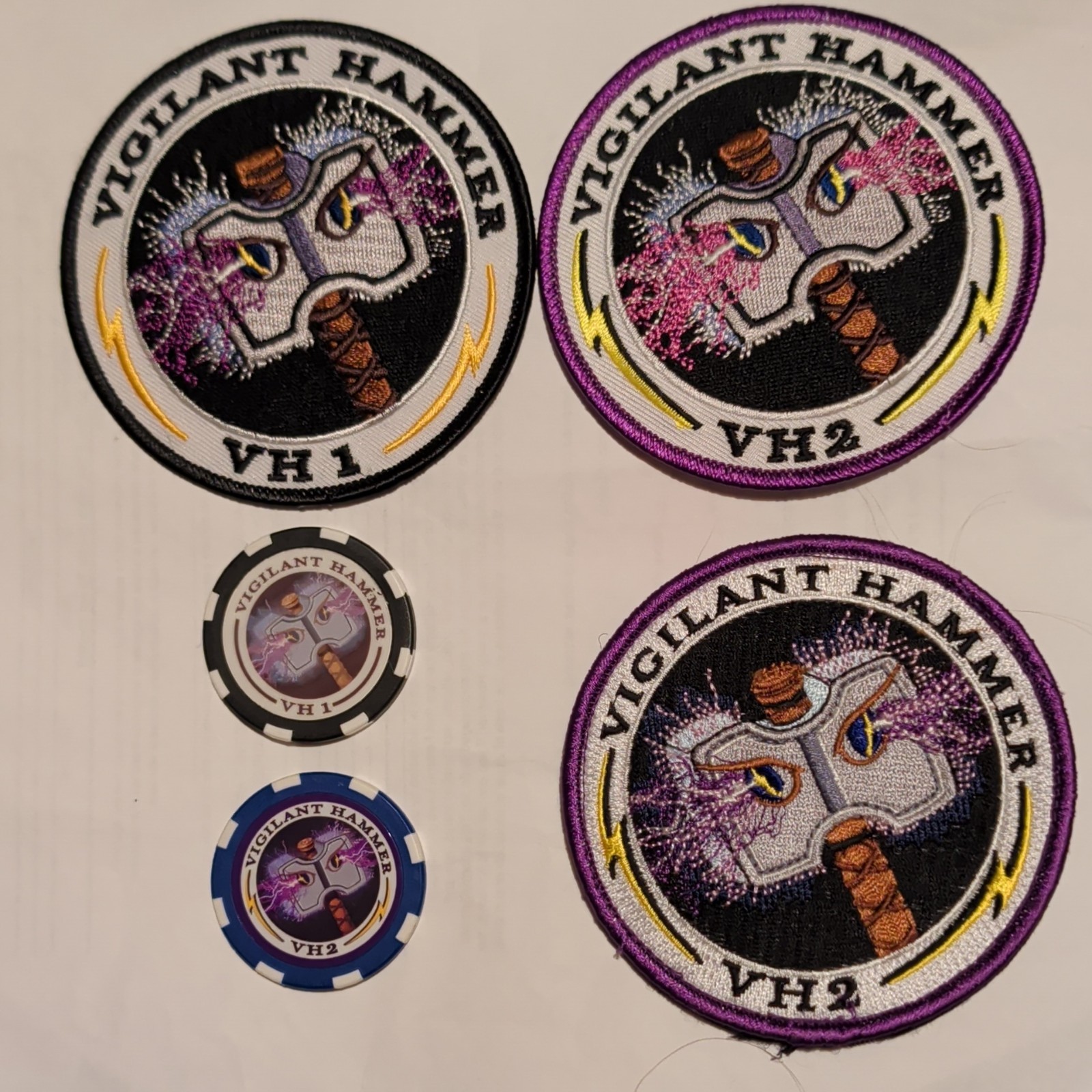 China Lake Vigilant Hammer VH1 VH2 Test Patch Lot 2015 2016 E-Warfare Chips Rare