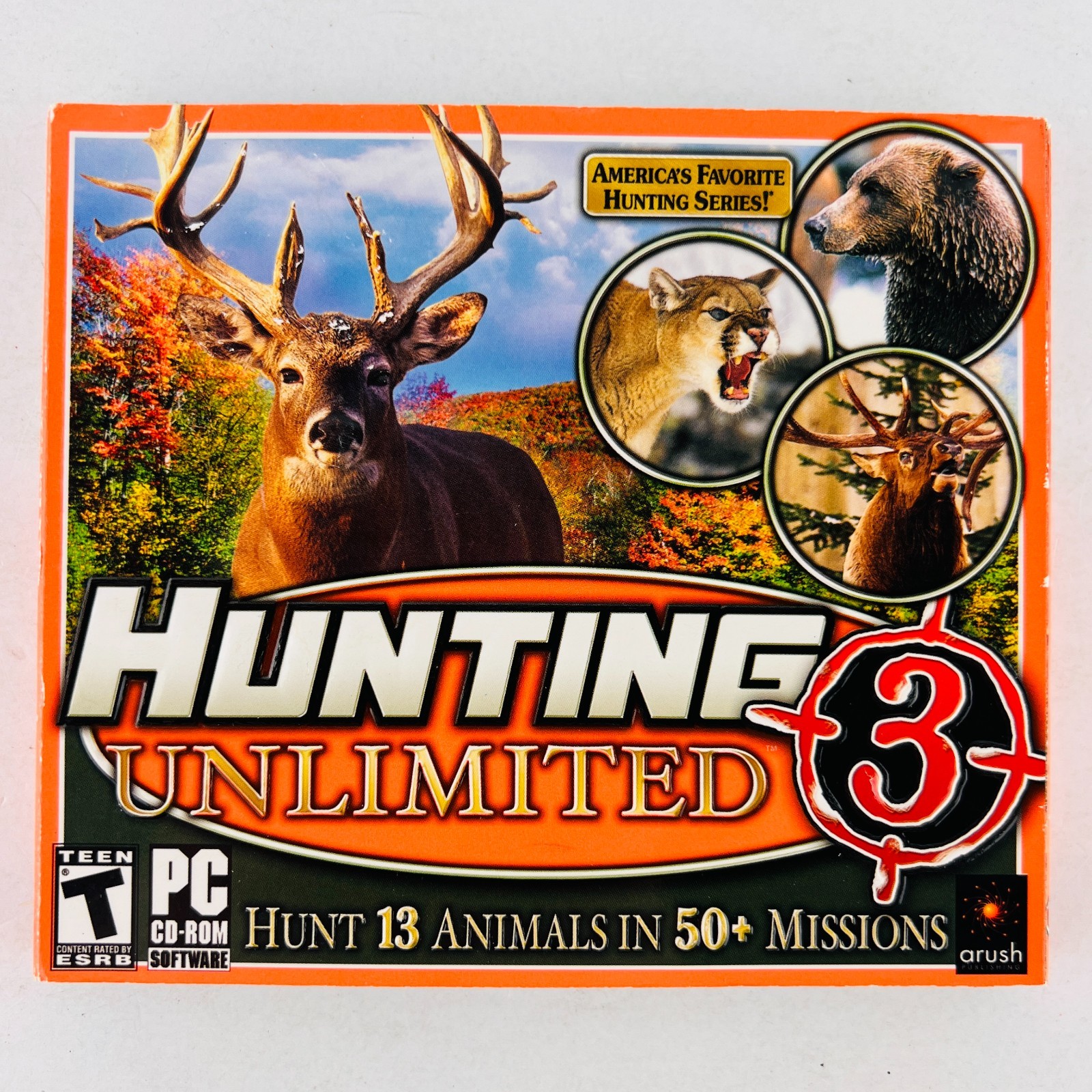 Hunting Unlimited 3 PC CD ROM Video Game Simulation PC Win New Sealed Software