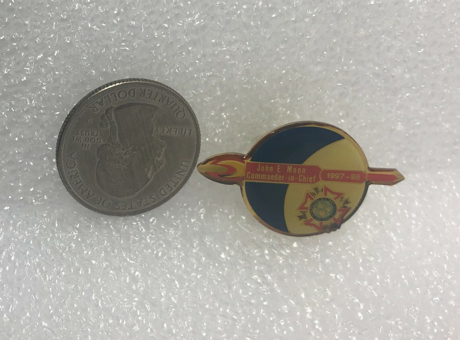 1997-98 VFW John E Moon Commander Pin