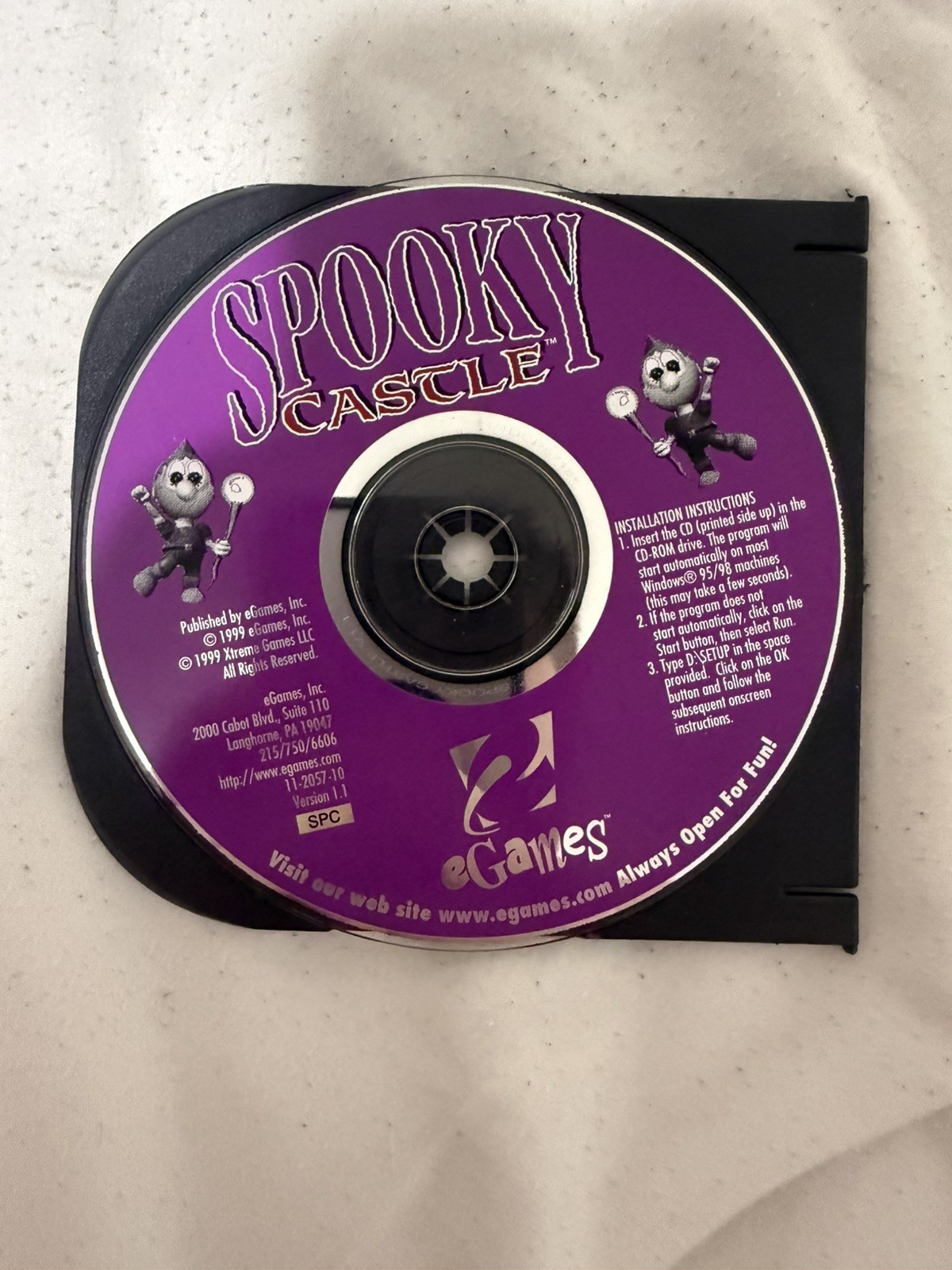 Spooky Castle: The Adventures of Kid Mystic (PC, 1999) Disc Only