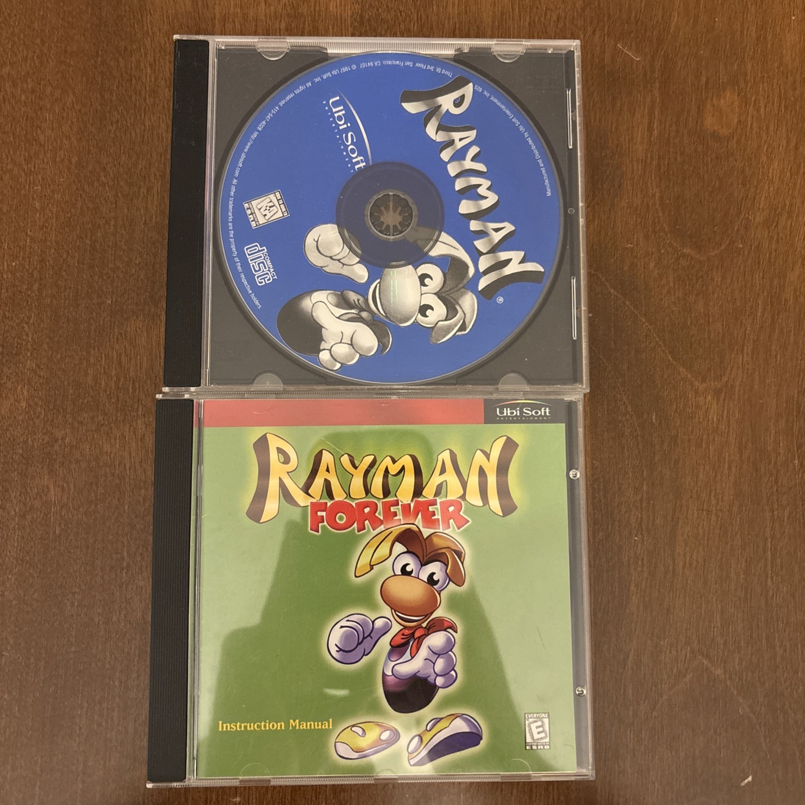 Rayman And Rayman Forever PC Video Game 1999 Ubisoft Windows 95/98