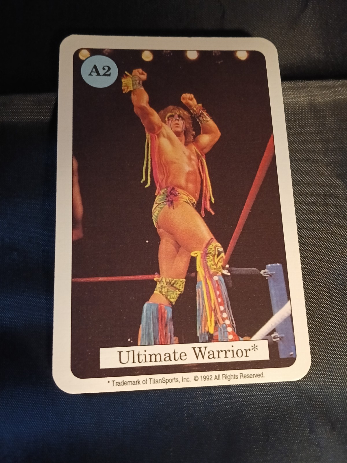 1992 WWF Superstars Ultimate Warrior series four crazy rare wwf germany card