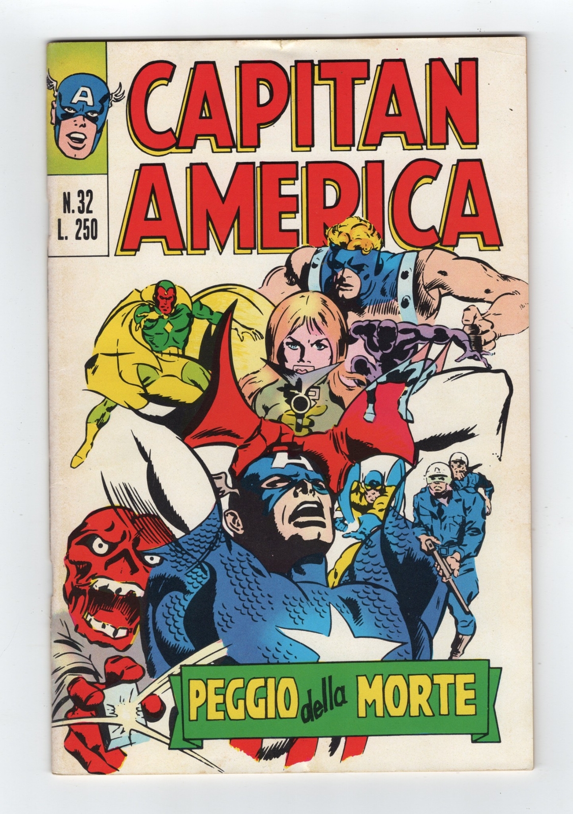 1969 MARVEL CAPTAIN AMERICA #116 & X-MEN #30 RED SKULL & AVENGERS RARE KEY ITALY
