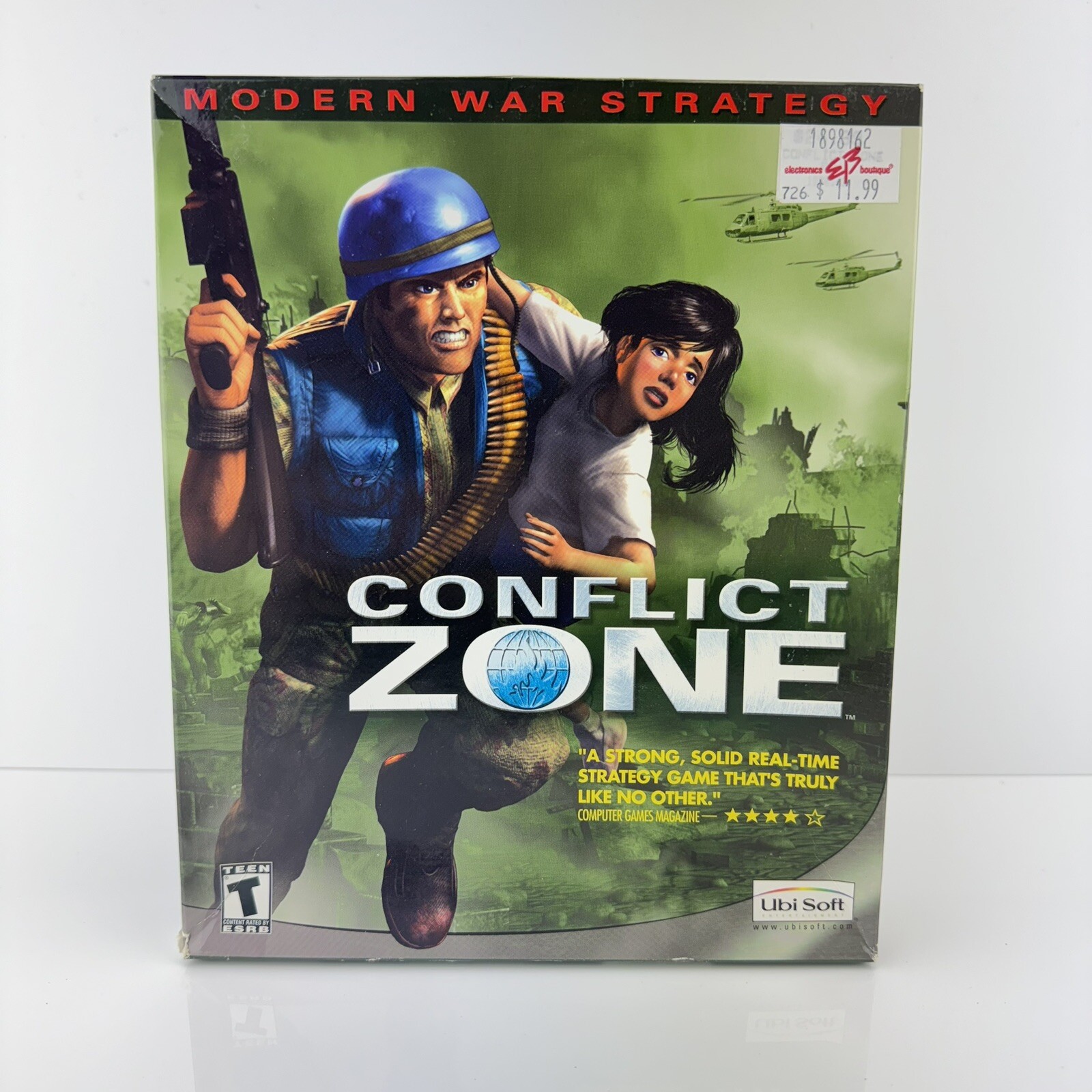 Conflict Zone Modern War Strategy (PC, 2001) Ubisoft Big Box NEW SEALED