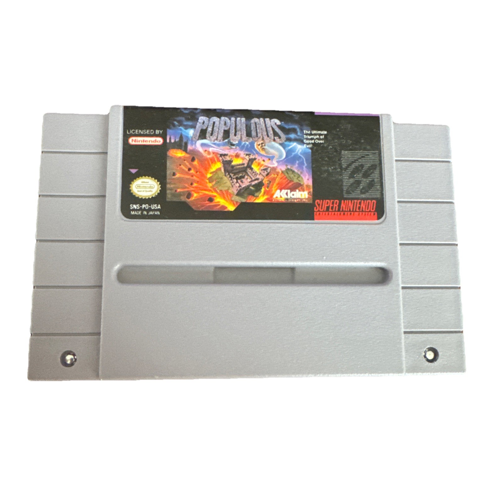 Populous Super Nintendo SNES Original Authentic Vintage