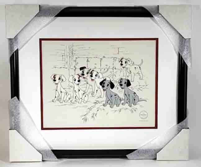 Disney's 101 Dalmatians Framed Sericel: 