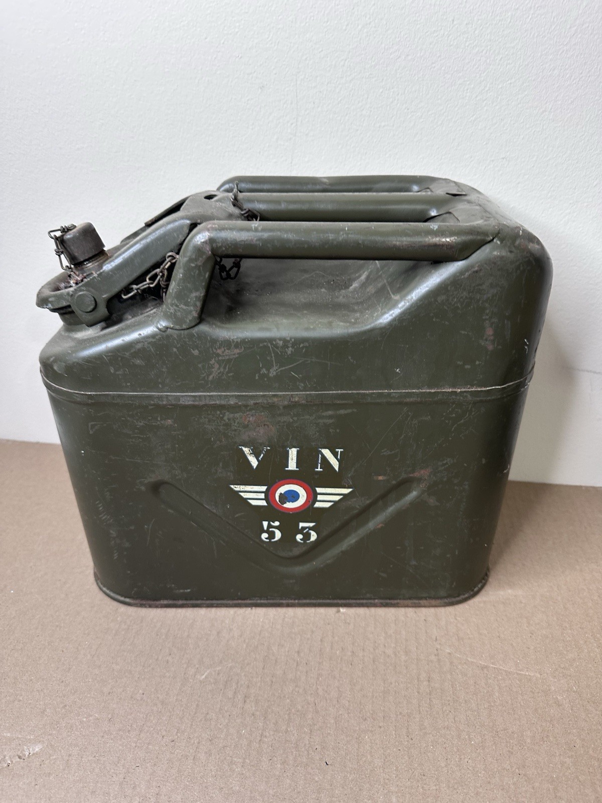 1953 French Air Force Military VIN Wine Jerry Can Armée de l’Air Original