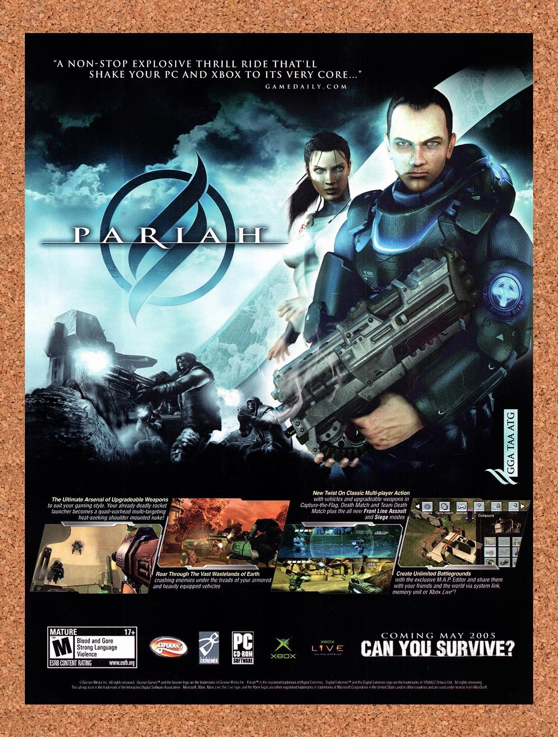 2005 Pariah PC Original Advertisement / Retro Promo v1