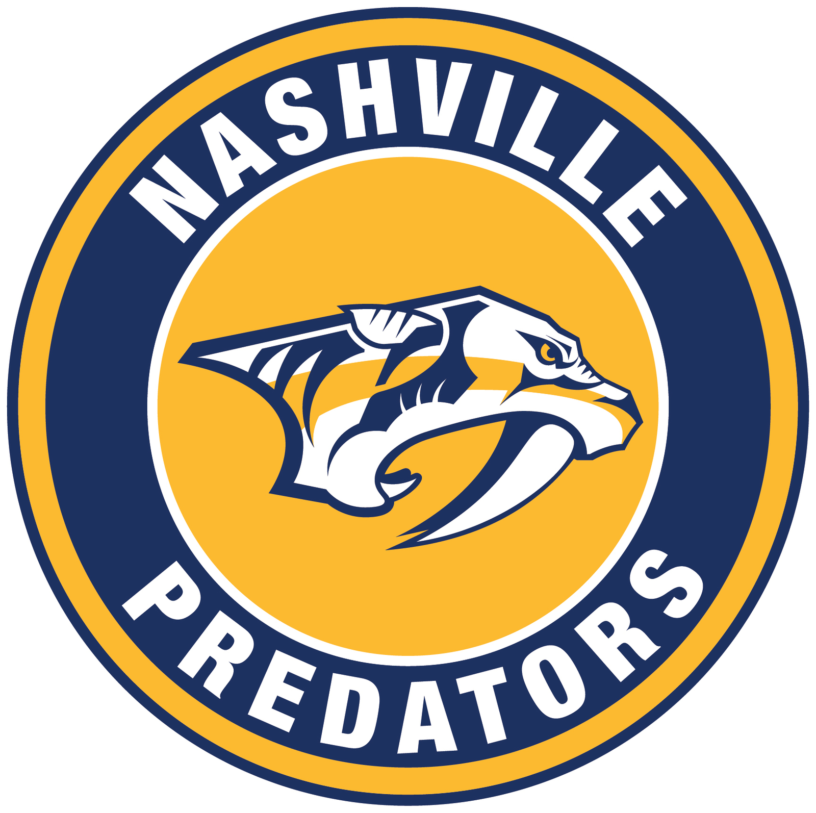 Nashville Predators Circle Sticker / Vinyl Decal 10 Sizes TRACKING