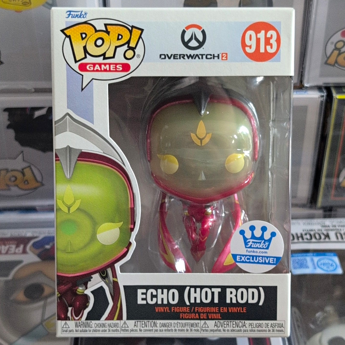 Funko Pop Games Overwatch 2 Echo (Hot Rod) Exclusive Vinyl Figure #913