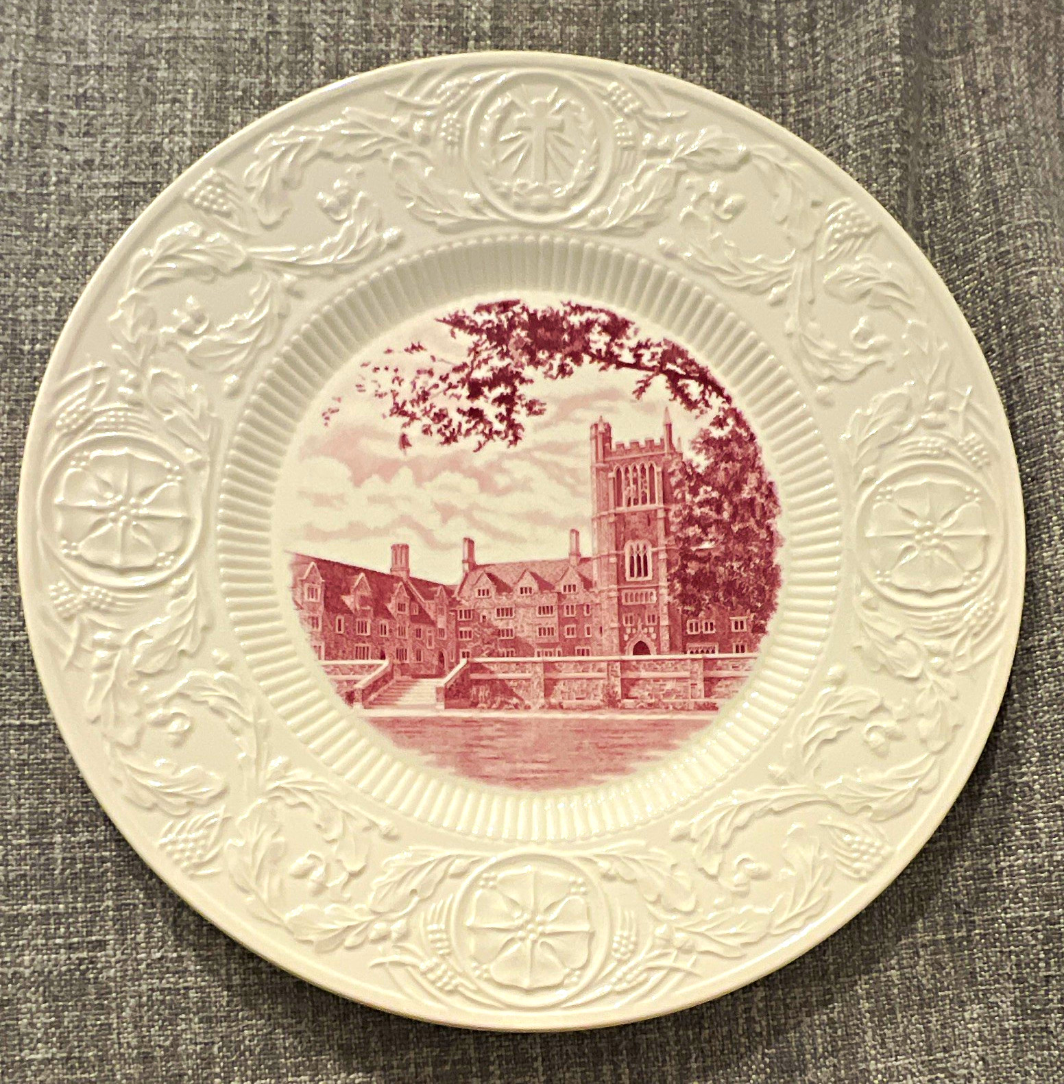Wedgwood. Made in England. Crowell Dormitory Tower 1928. 