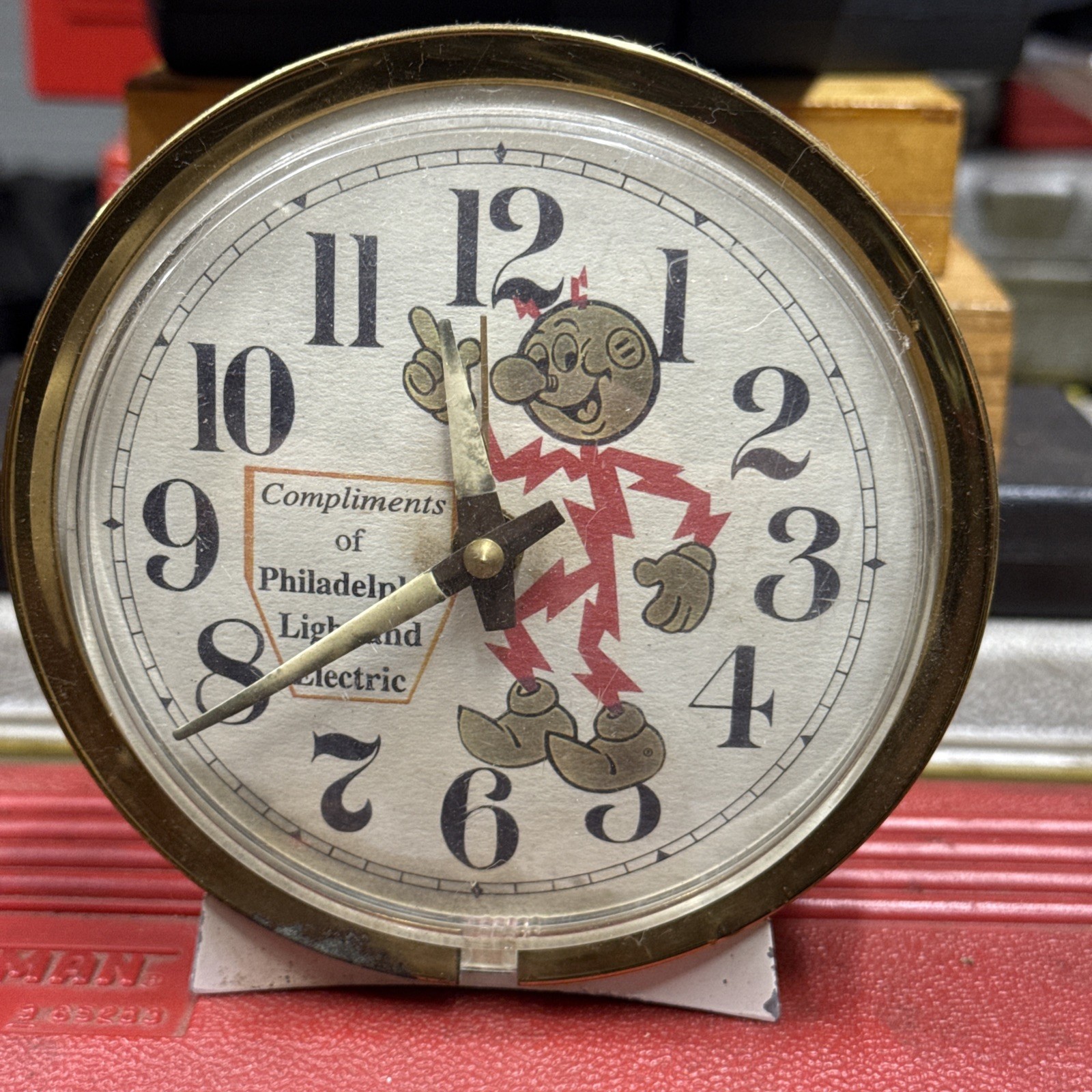 Vintage 1930's -1940’s Reddy Kilowatt Alarm Clock  Philadelphia Electric Co.