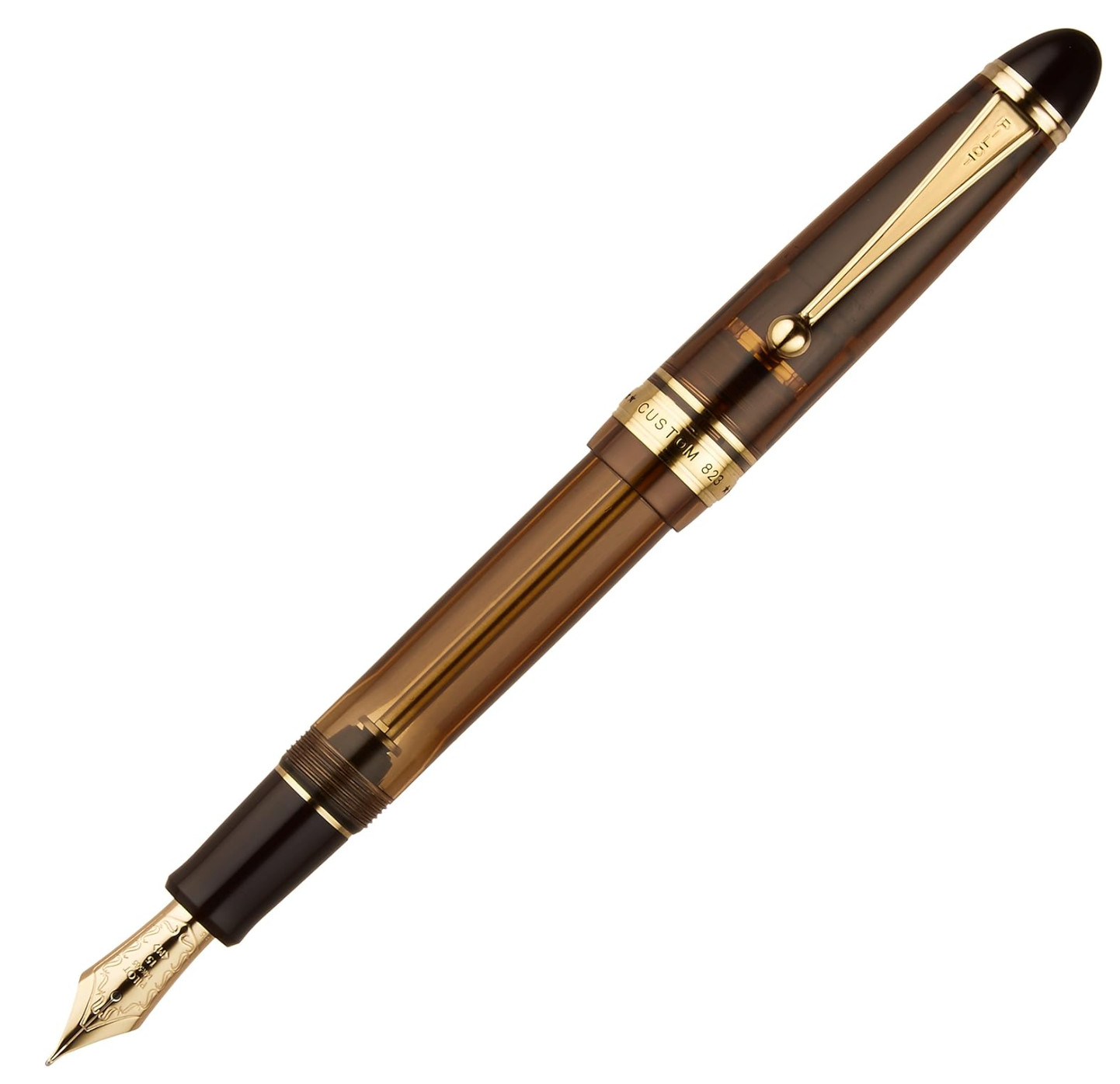 Pilot Namiki Custom 823 FKK-3MRP-BN-M Transparent Brown Fountain Pen Nib M New
