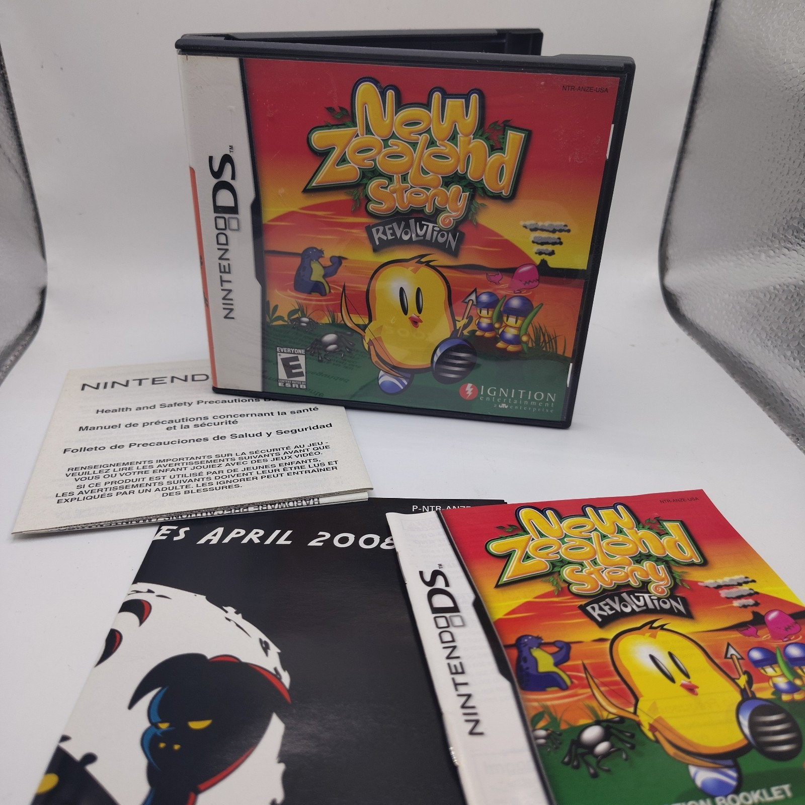 New Zealand Story Revolution NIntendo DS case poster manuel insert NO GAME