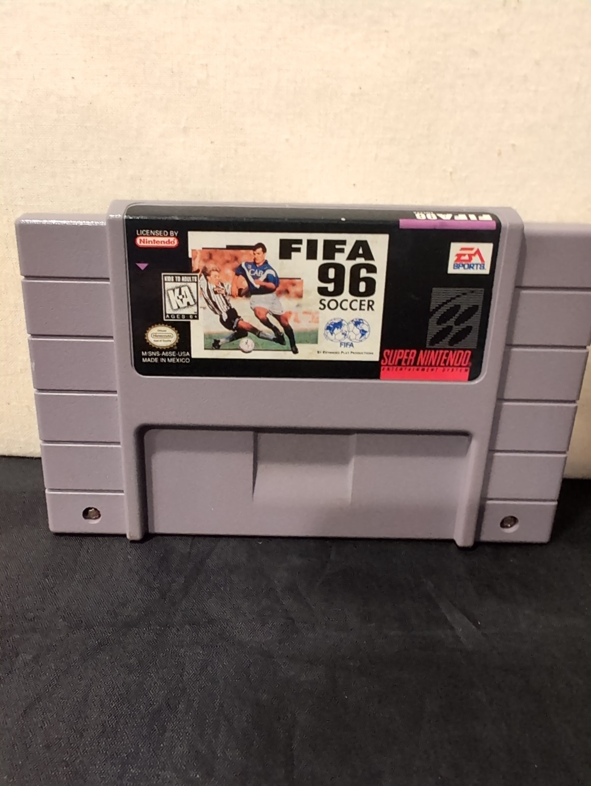 FIFA 96 Soccer (Super Nintendo SNES, 1994) Authentic Game Cartridge Only 