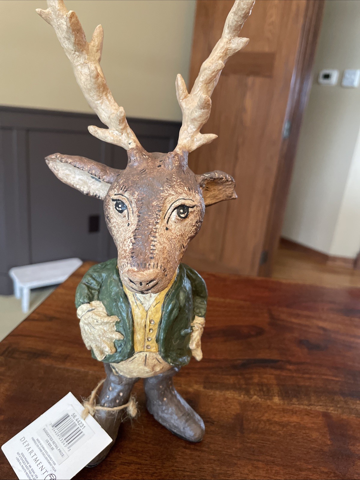 Department 56 Resin Deer In Suit