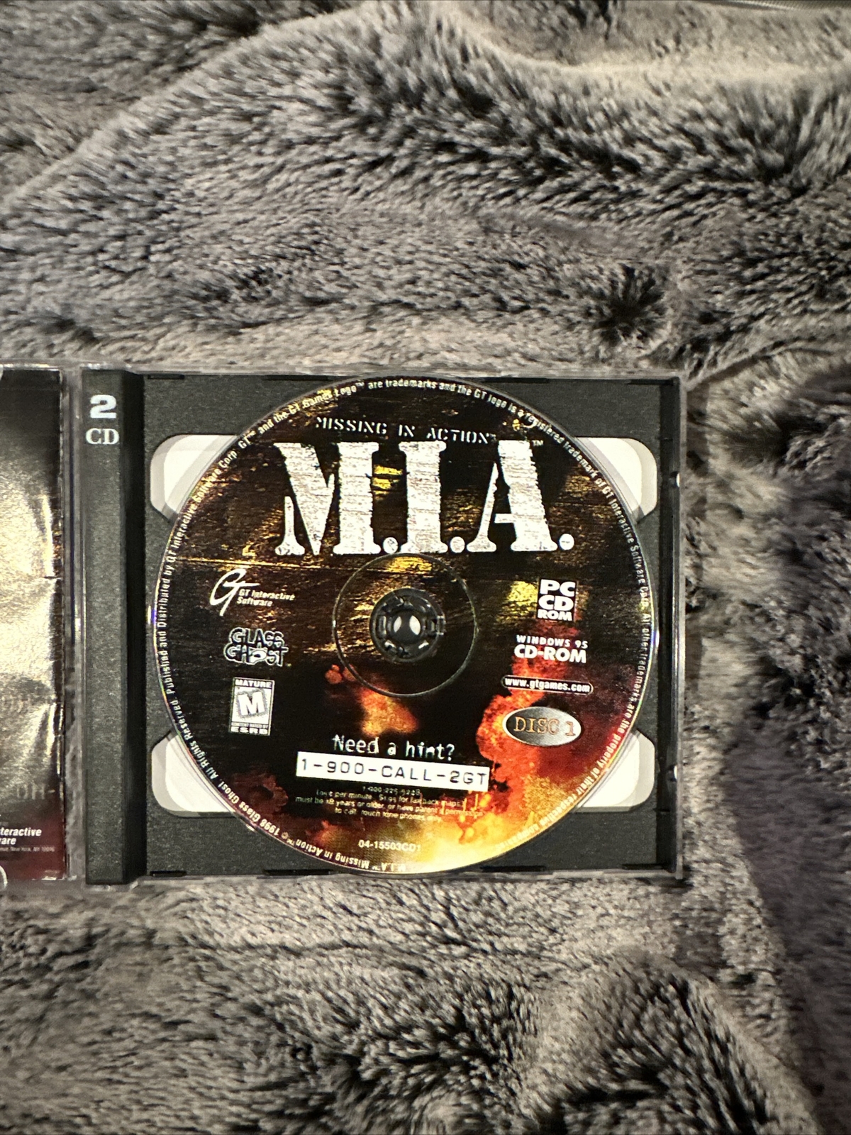 M.I.A. Missing In Action (PC 1998 GT Interactive) 2 CD Manual & Case