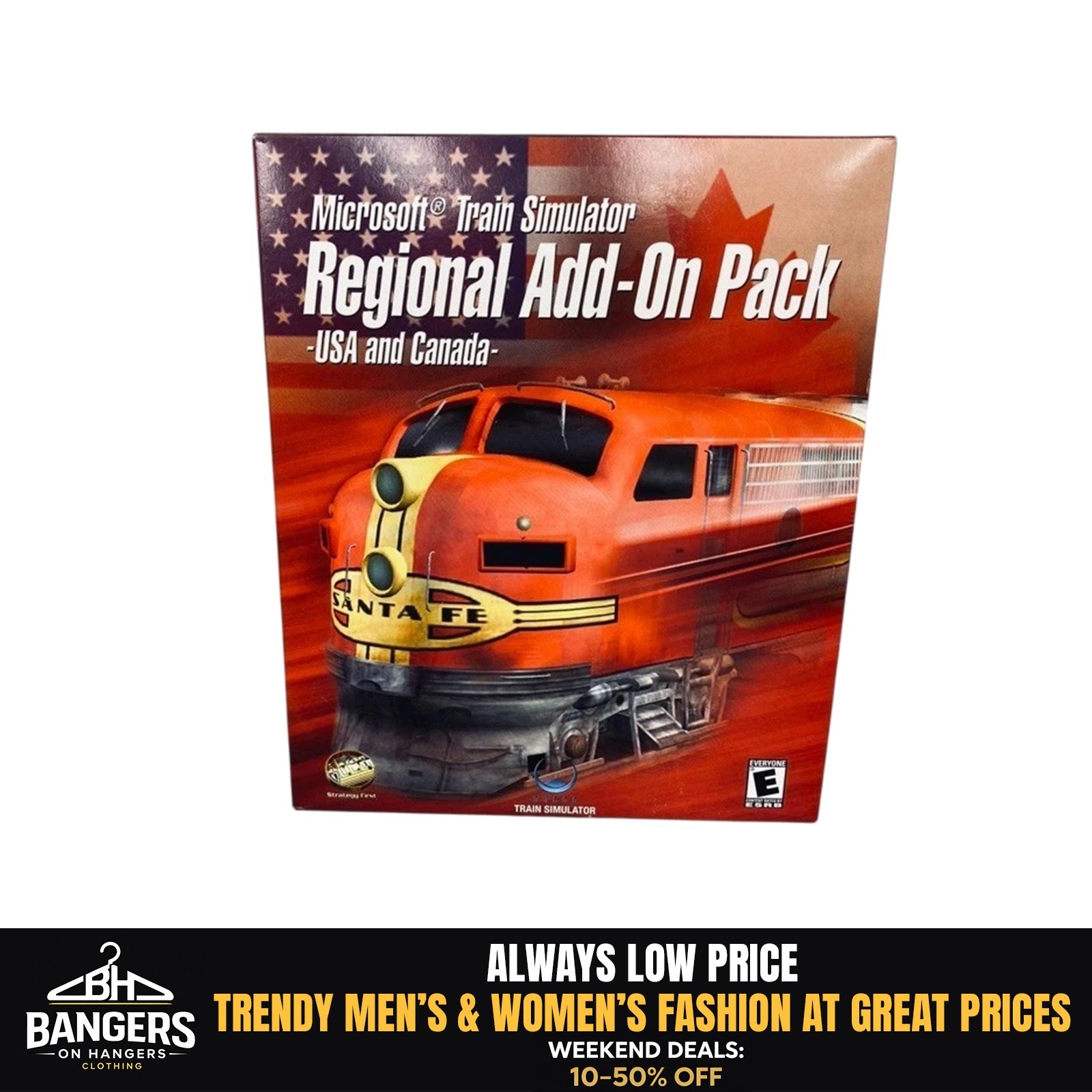2001 Microsoft Train Simulator Regional Add On Pack USA Canada Disc Jewel Case