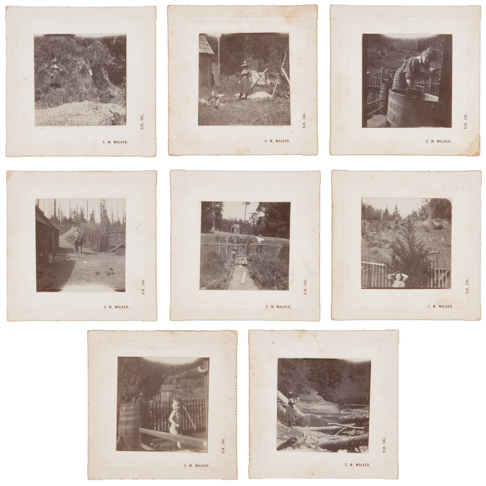 Life in and Around the Small Town of Elk, California, c. 1895 Homesteading
