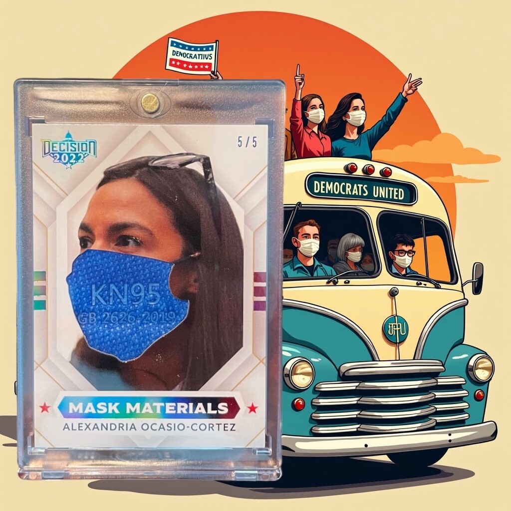 Decision Alexandria Ocasio-Cortez AOC Mask Materials 5/5 HARRIS WALZ ‘24 RESIST
