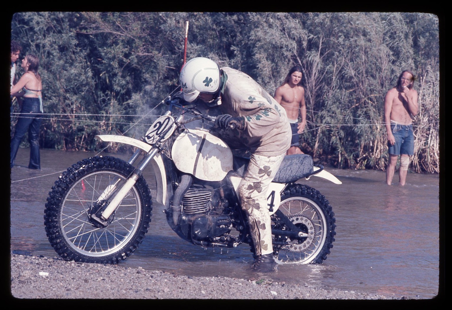 Sl41 Slide 1970’s MOTOCROSS DIRT BIKE RACING 940a