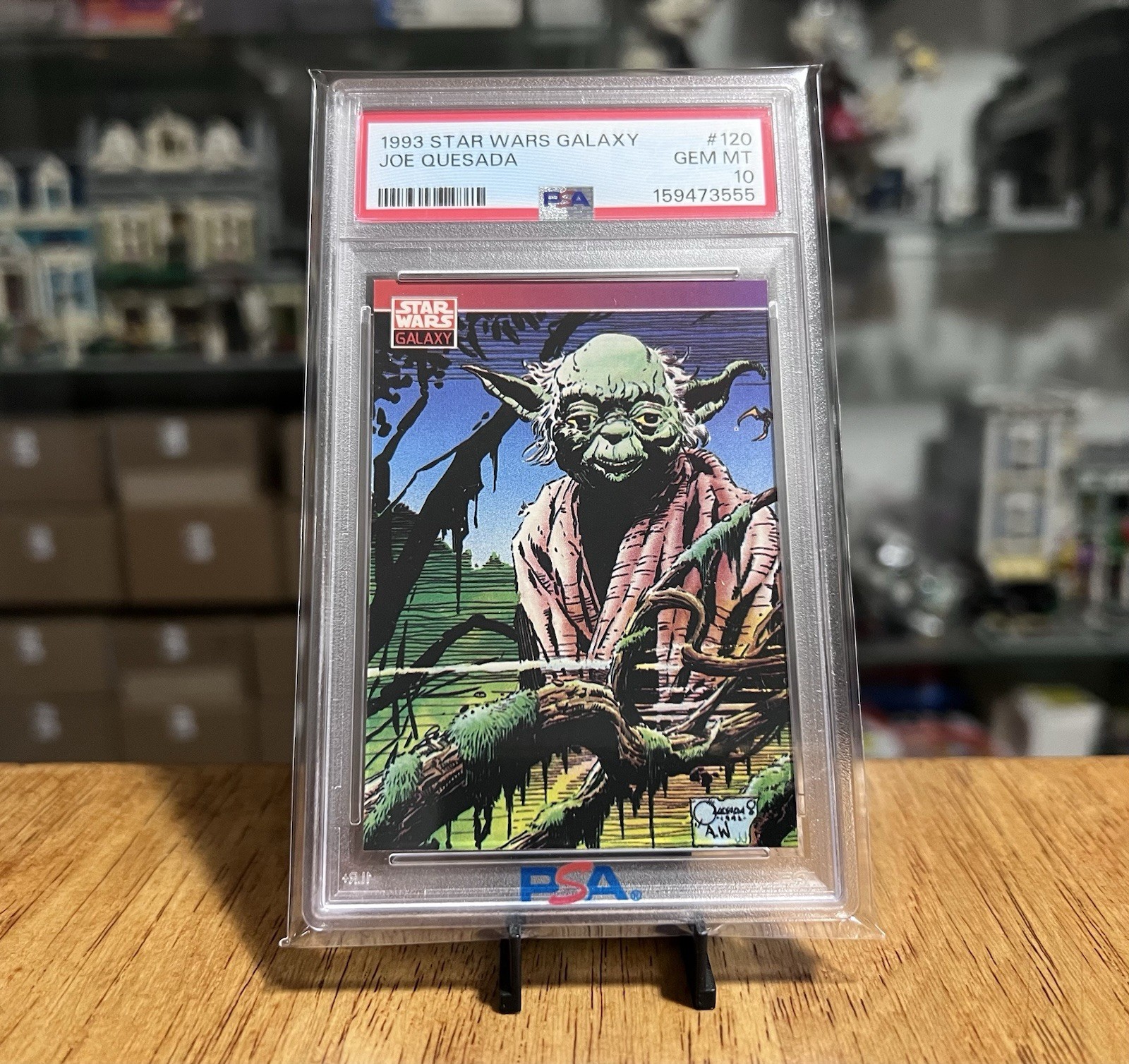 PSA 10 Yoda 1993 Topps Star Wars Galaxy #120 Joe Quesada Batman Comic Artist