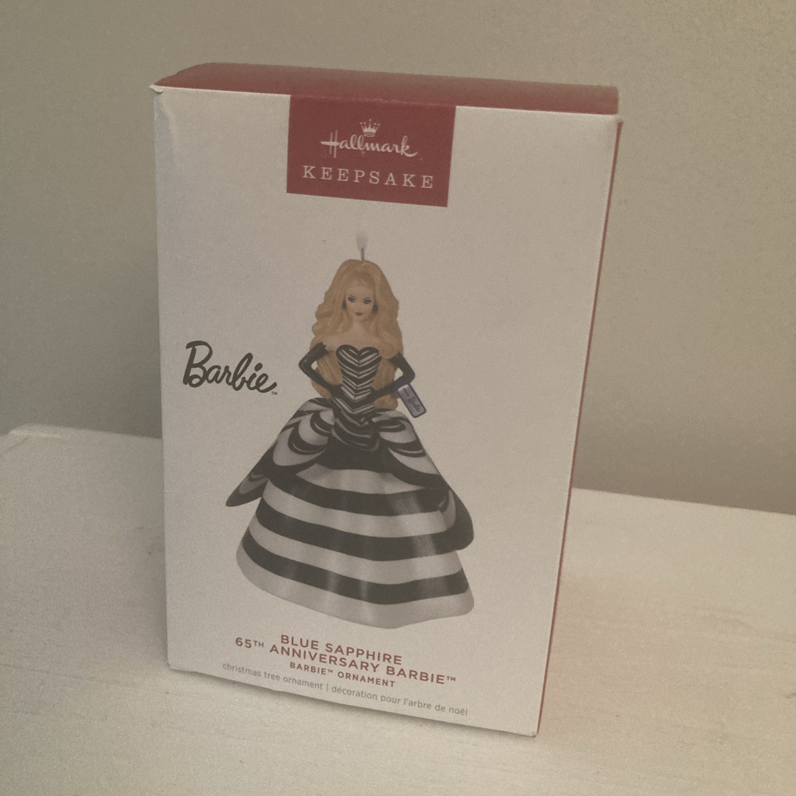 Hallmark 2024 Barbie 65th Anniversary BLUE SAPPHIRE Ornament ~ NMIB