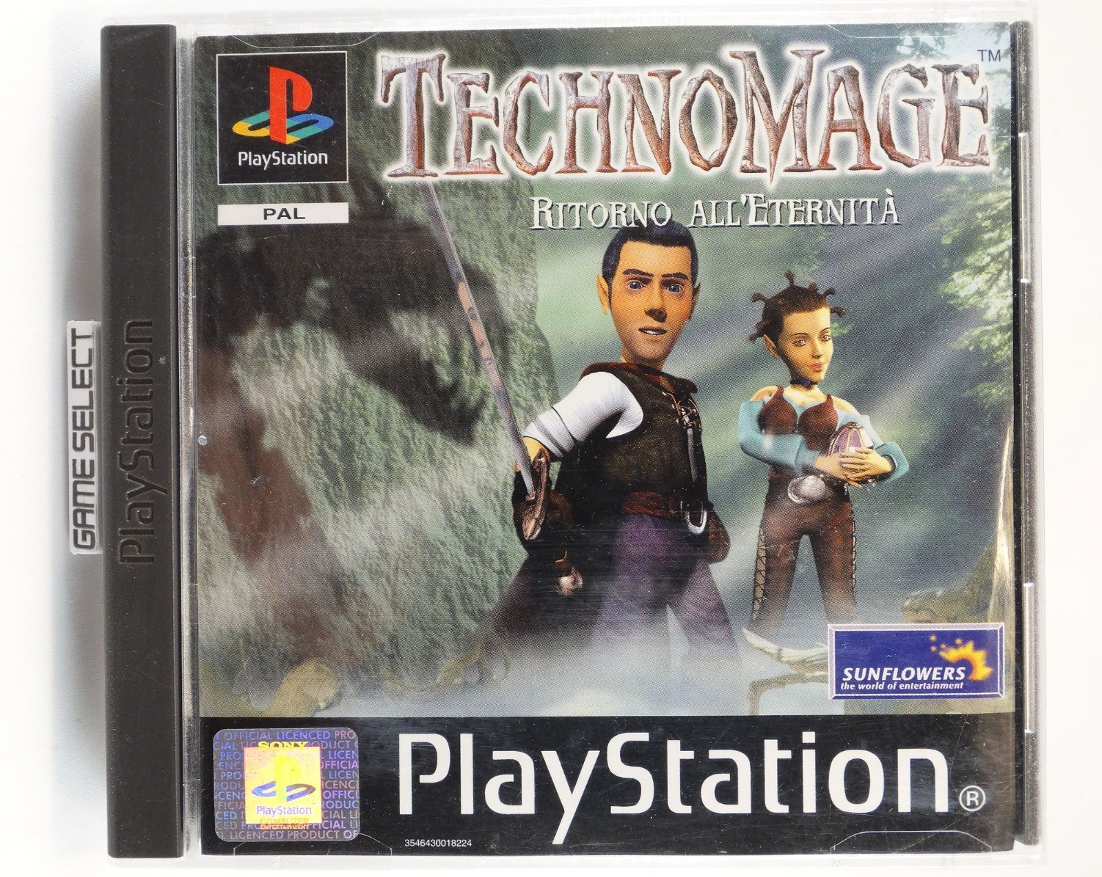 TECHNOMAGE BACK TO ETERNITY PLAYSTATION 1 PS1 PS2 PS3 PAL ITALIAN COMPLETE