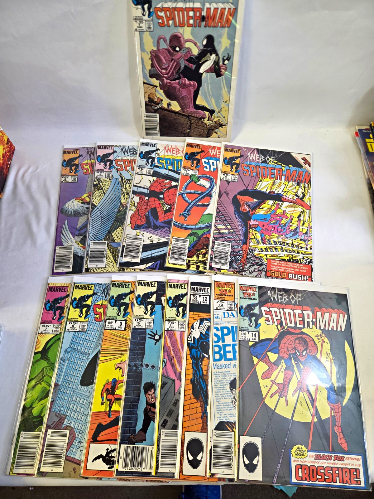 Marvel Spider-Man Web of Spider-Man Comic Book Lot