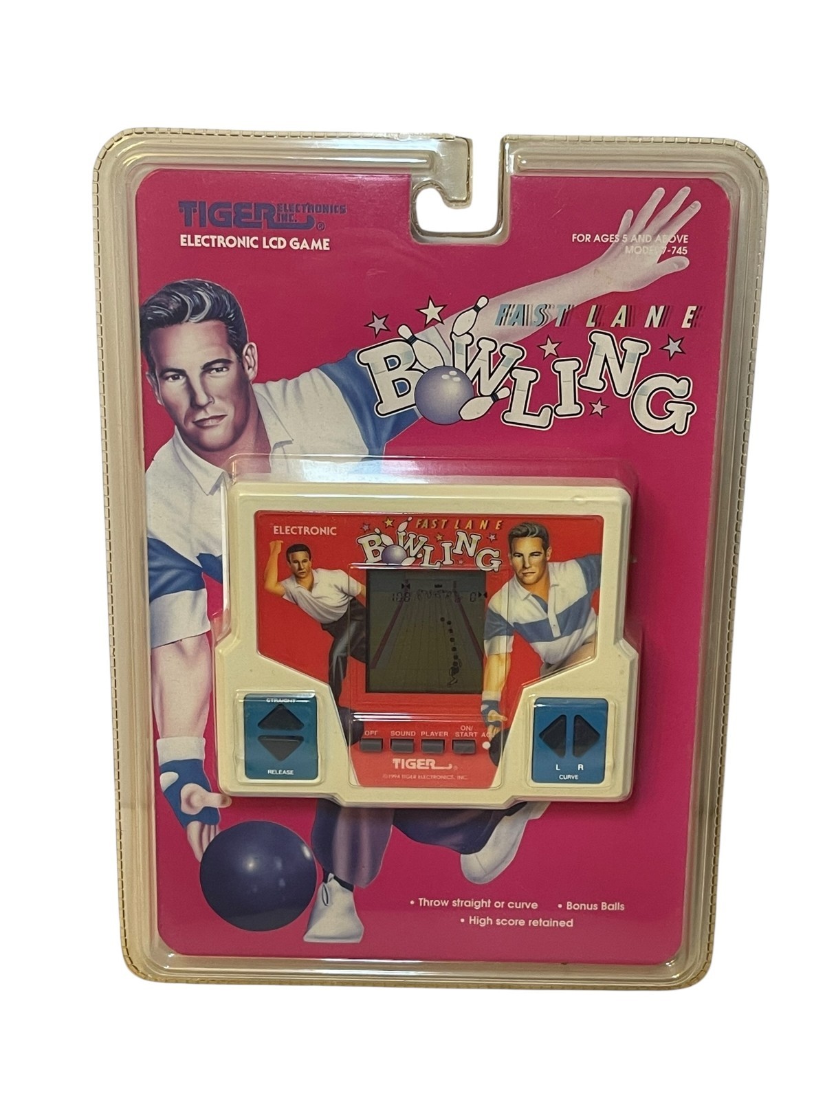 1994 Tiger Electronics FAST LANE BOWLING Handheld LCD Game NEW/SEALED Read