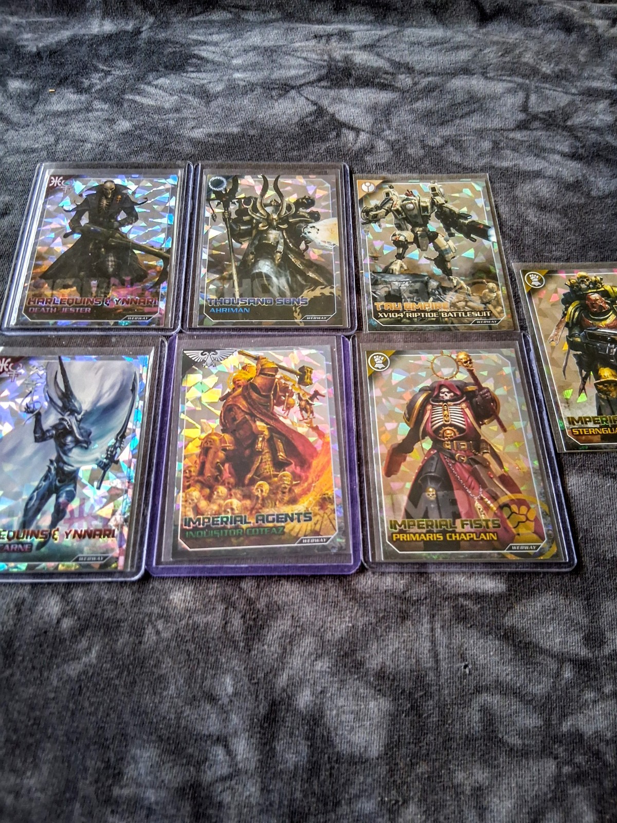 Warhammer 40k Dark Galaxy 2022 Webway 7 Card Lot Original Owner