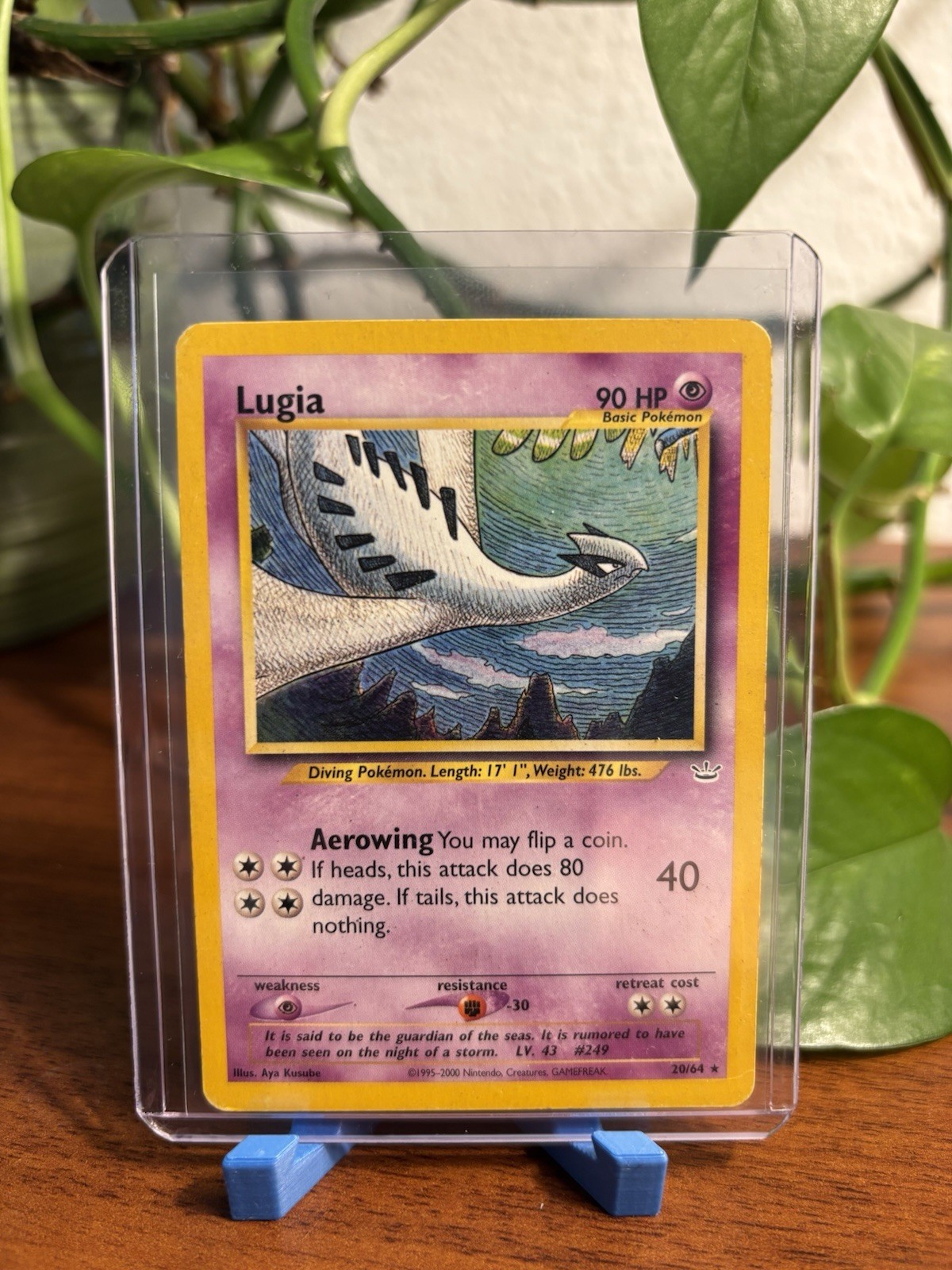 Pokemon Lugia 20/64 Neo Revelation Rare English WOTC Vintage
