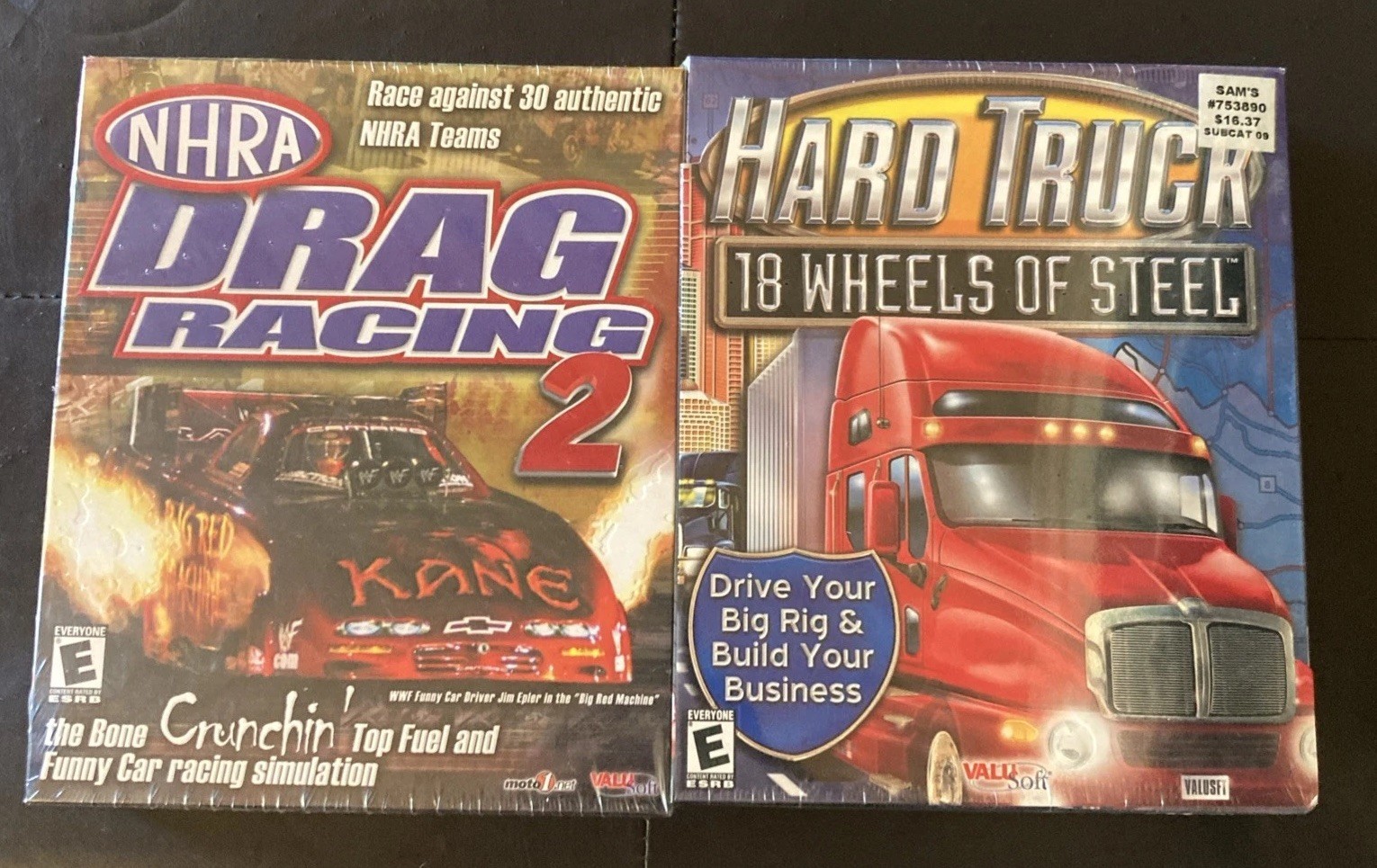 Hard Truck 18 Wheels Of Steel PC CD Rom Game-Very Rare Vintage New NHRA Drag 2