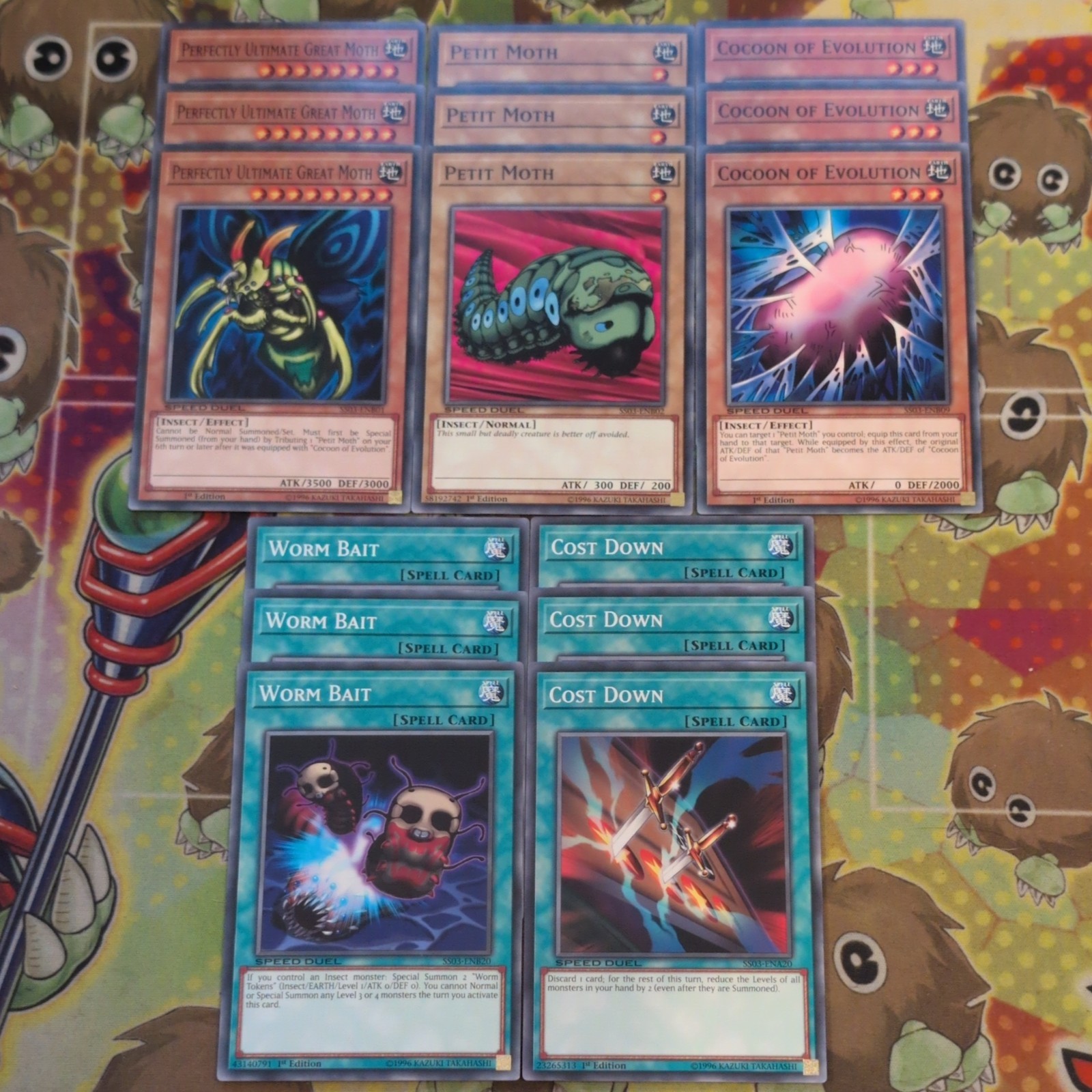 SS03-EN Perfectly Ultimate Great Moth Core inc Worm Bait & Cost Down 15cd YuGiOh