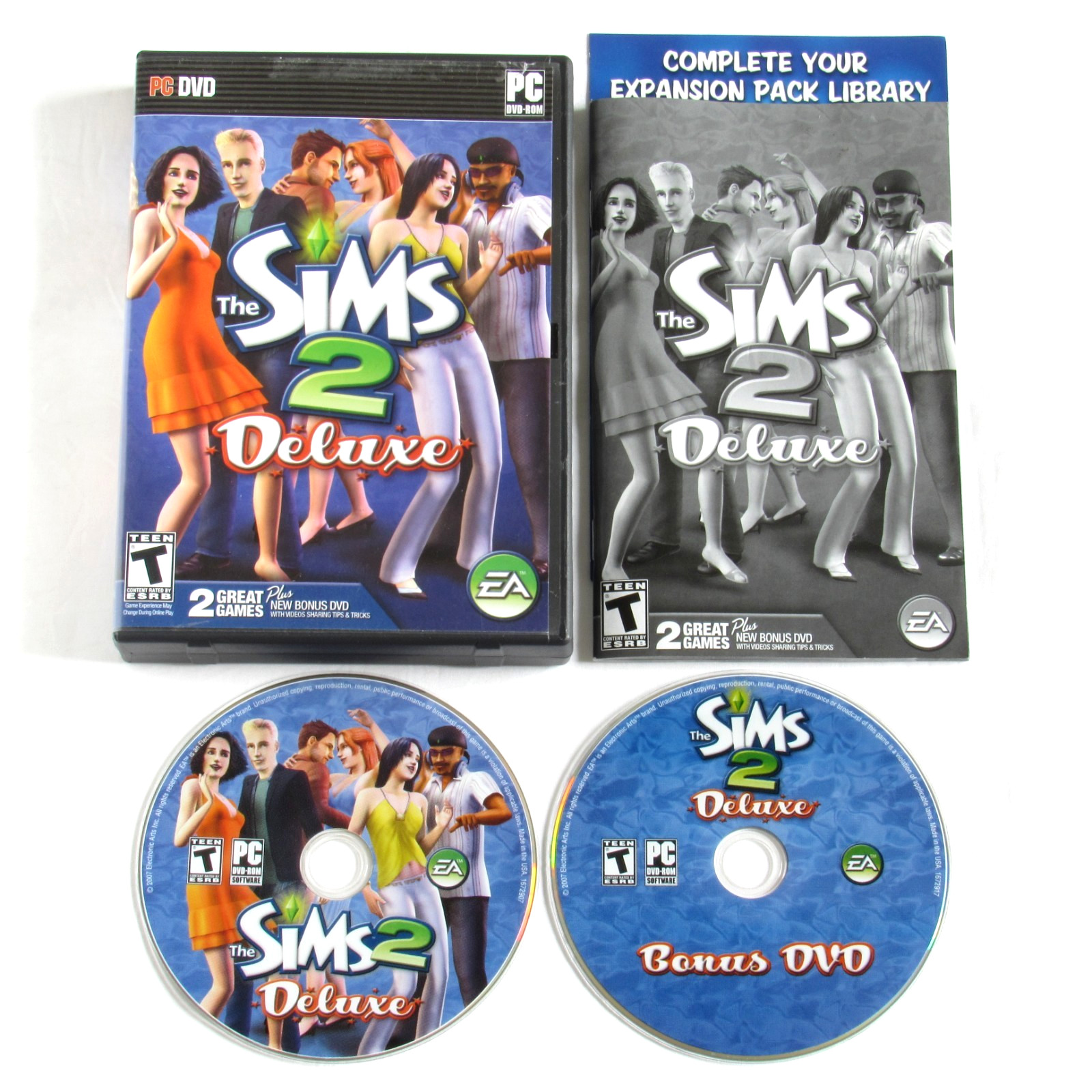 The Sims 2 Deluxe PC Game 2007 Complete w/ Manual