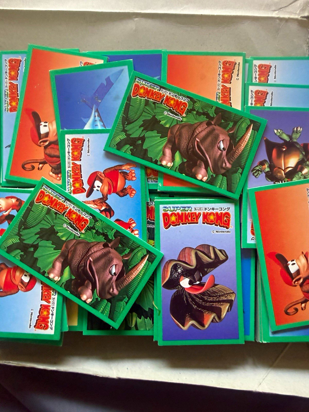 1994 Super Nintendo Donkey Kong country Menko card ( PSA HOLD collectible)