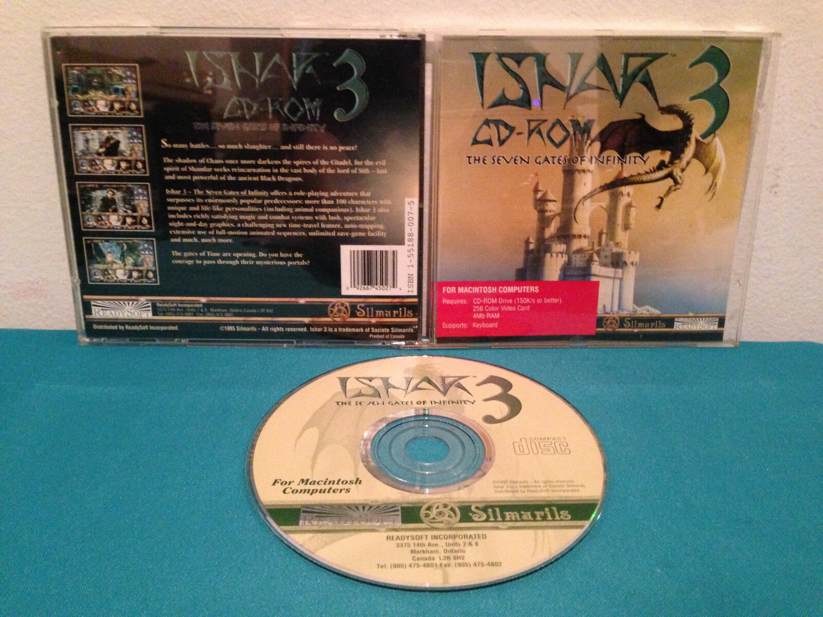 Ishar 3 the seven gates of infinity MAC case & disc 