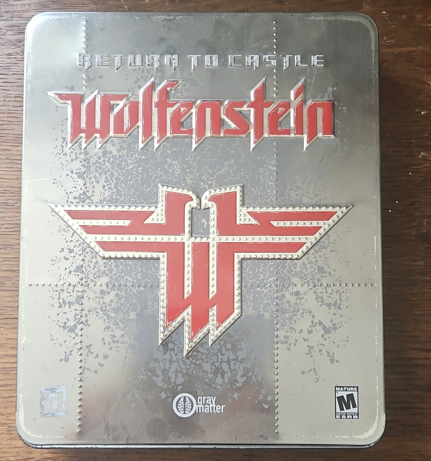 Return to Castle Wolfenstein Collector's Edition PC RARE TIN BOX + Patch Comple