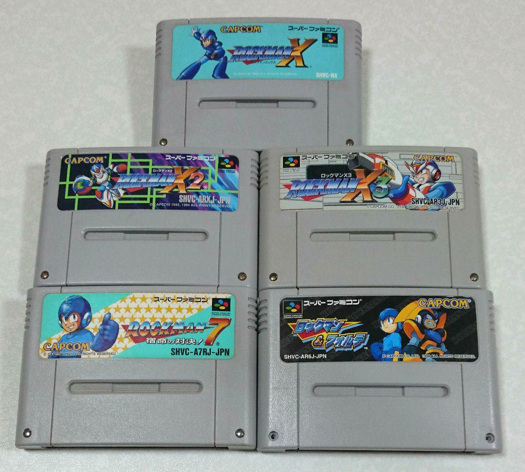 Rockman X, X2, X3, 7 and Forte Super Famicom Mega Man Japanese ver Tested