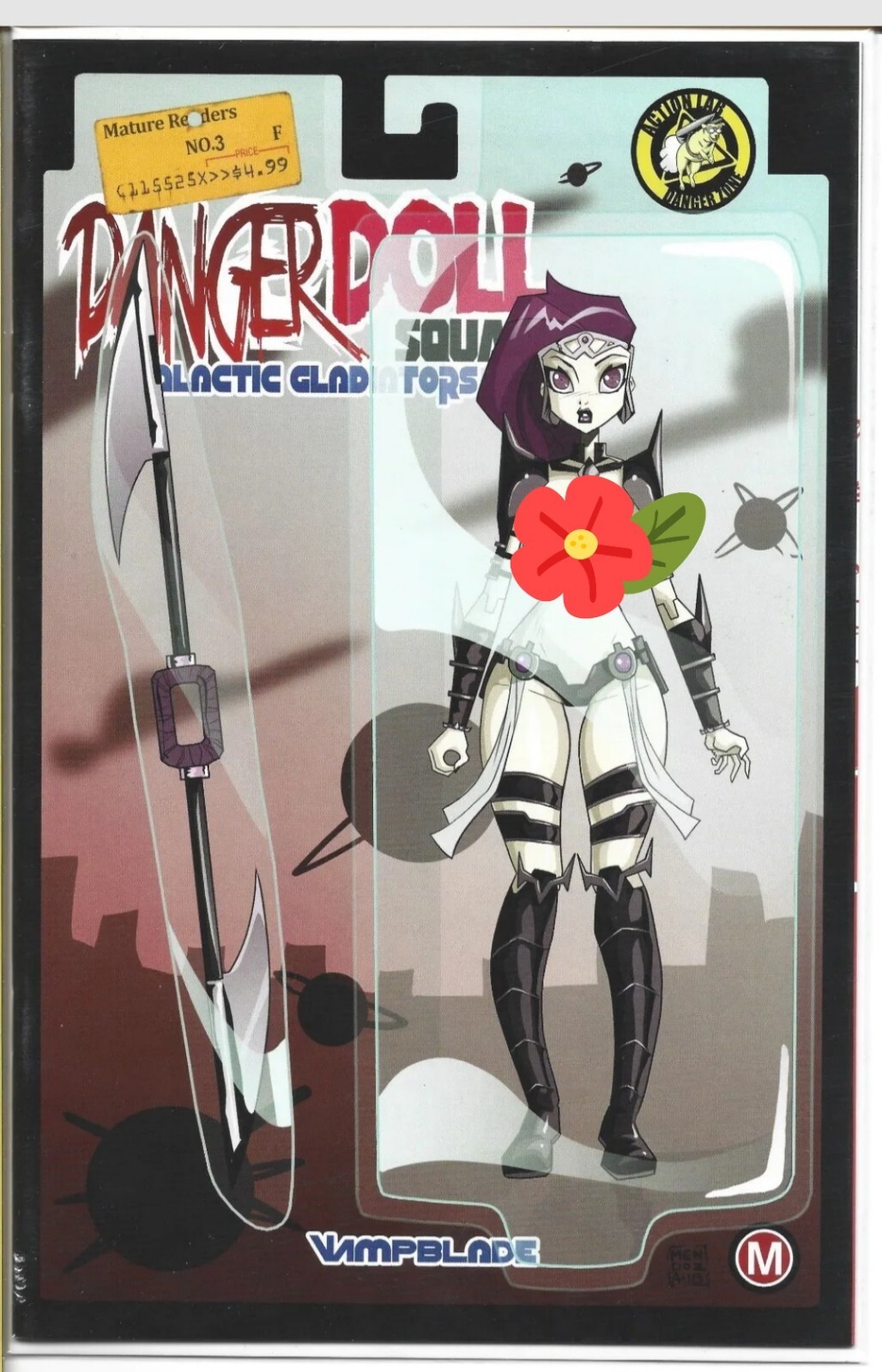 DANGER DOLL SQUAD GALACTIC GLADIATORS #3 COVER F ACTION LABS 2018 BAGGED/BOARDED