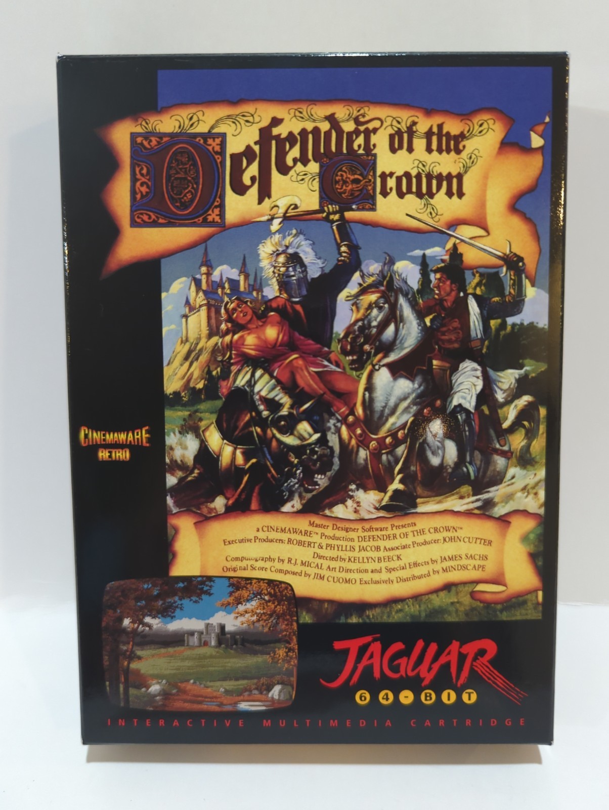 Defender of the Crown (Atari Jaguar By Atari Age, 2023) Complete, and tested.