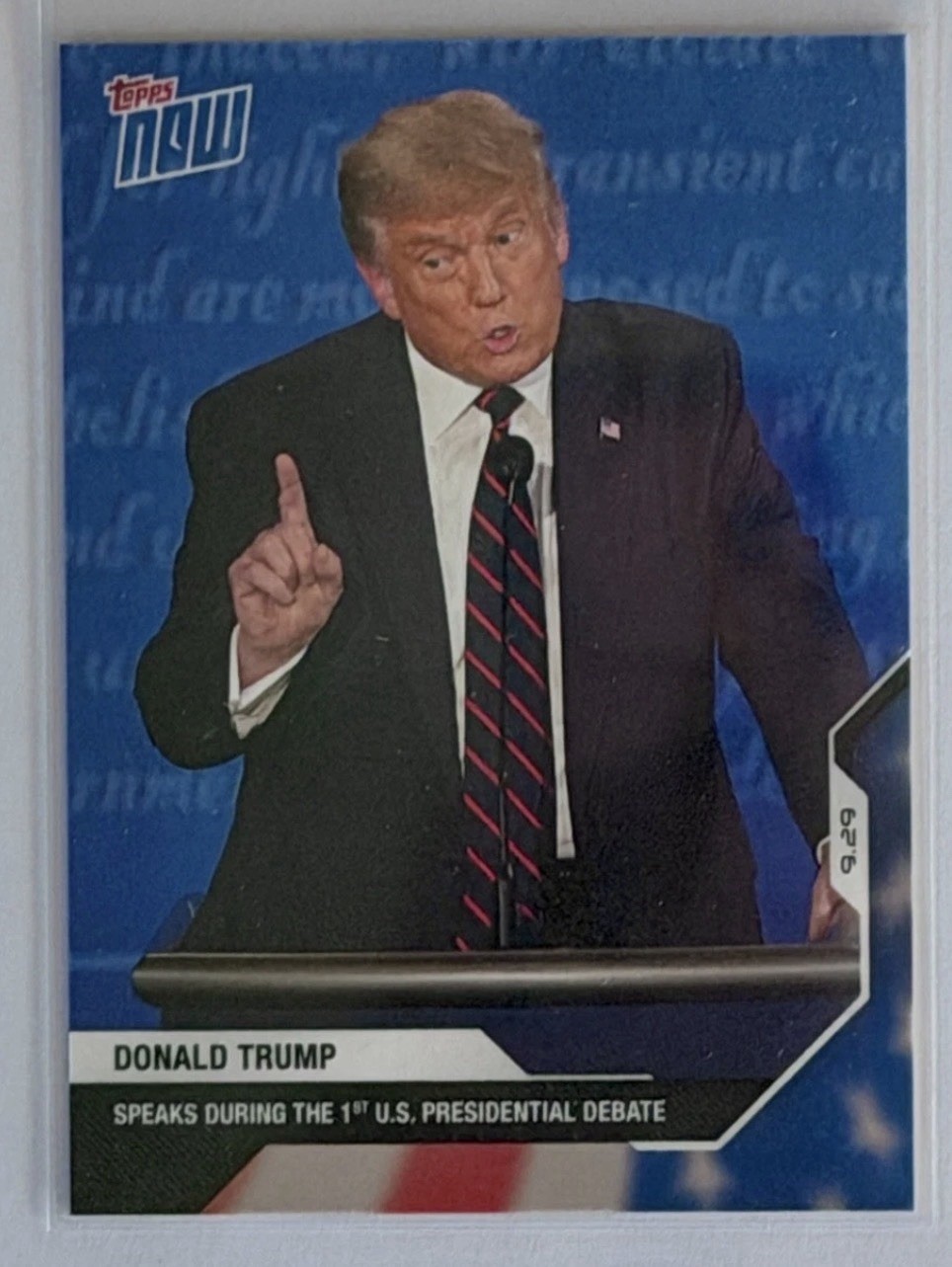 2020 Donald Trump Topps Now #3 Presidential Debate Card Rare RC