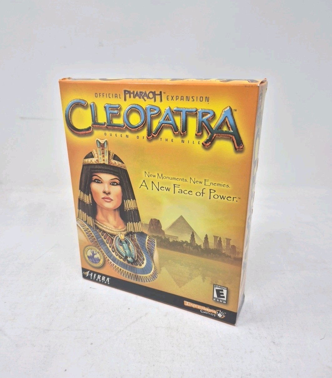 Cleopatra: Queen of the Nile - Official Pharaoh Expansion-PC Big Box -Very Good
