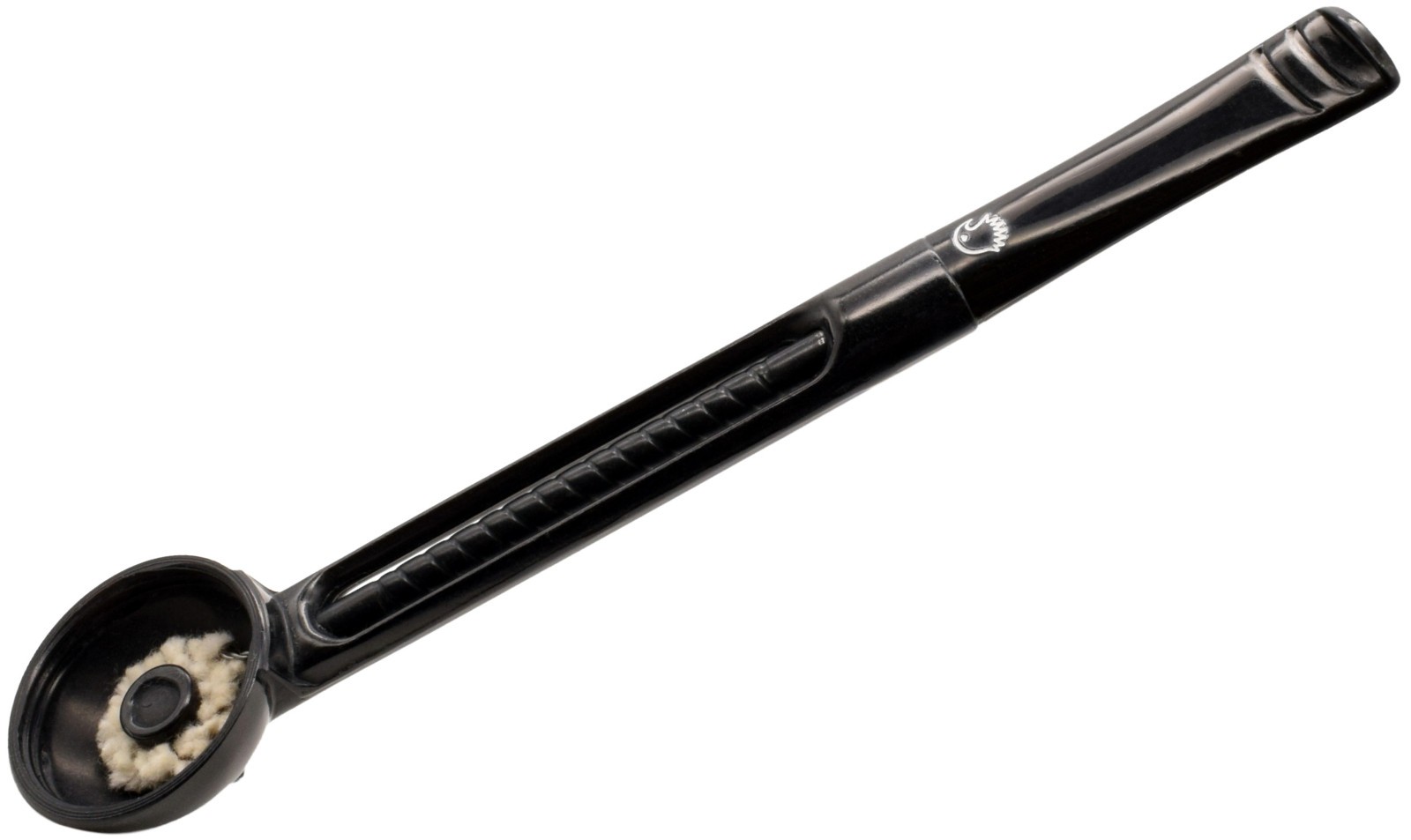 Falcon Hunter Straight Black Standard Pipe Stem Multipurpose Grip Mouthpiece