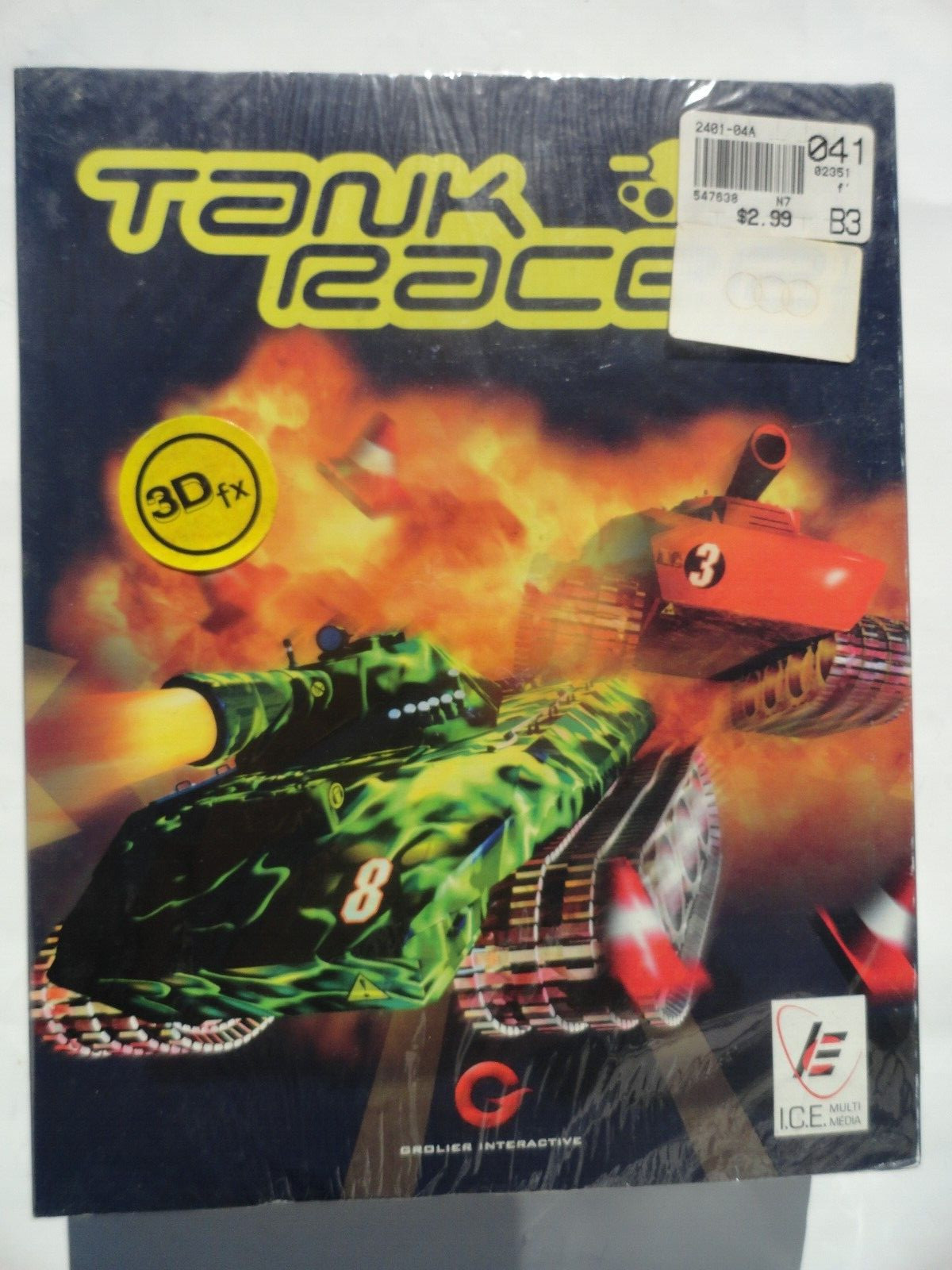 BIG BOX Tank Racer for PC Grolier Interactive (PC, 1999) Windows PC NEW SEALED